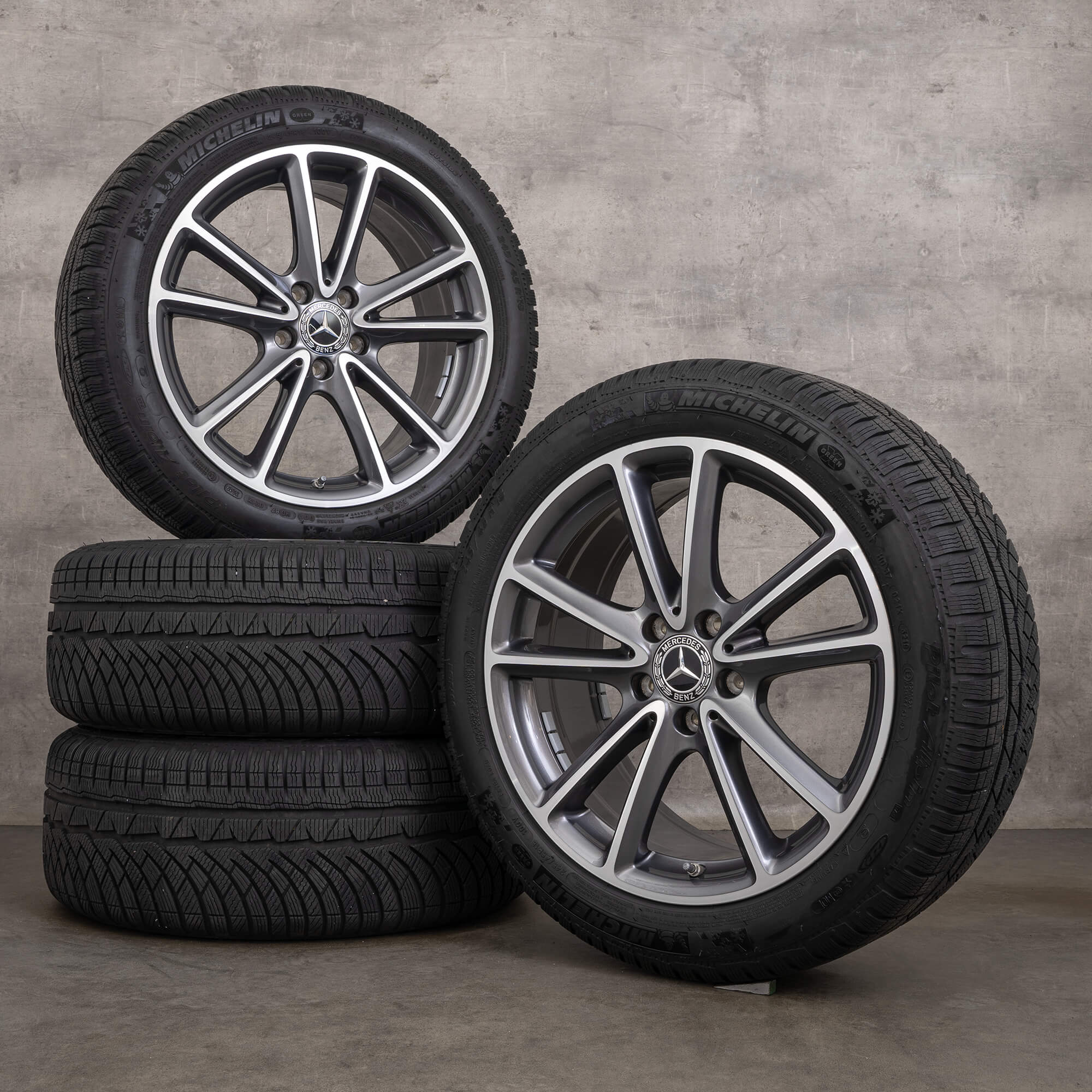 Original Mercedes Benz CLS C257 W257 18 inch winter wheels rims tires
