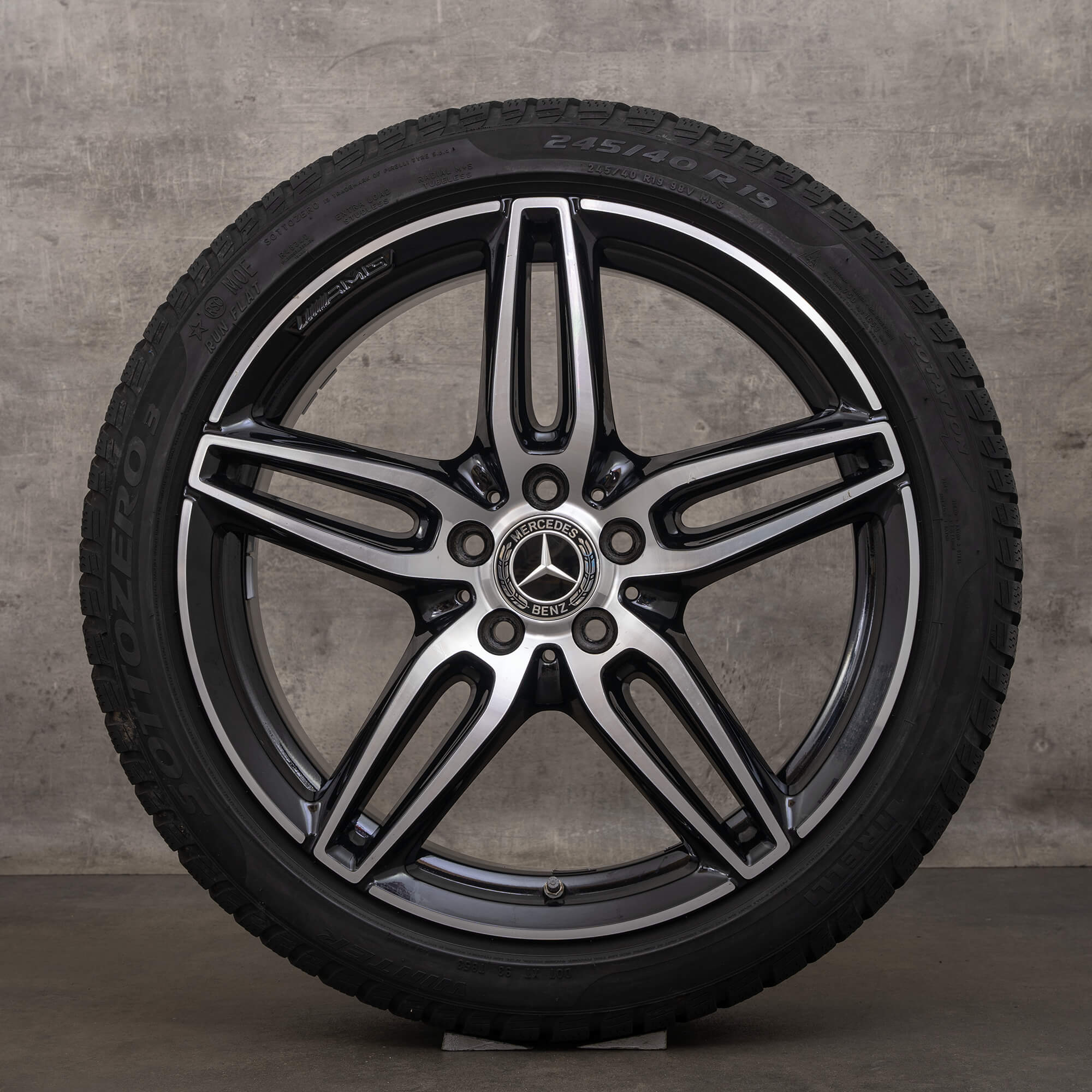 Originele AMG Mercedes Benz E Klasse velgen 19 inch W213 S213 C238 A238 winterbanden A2134012000 zwarte wintervelgen