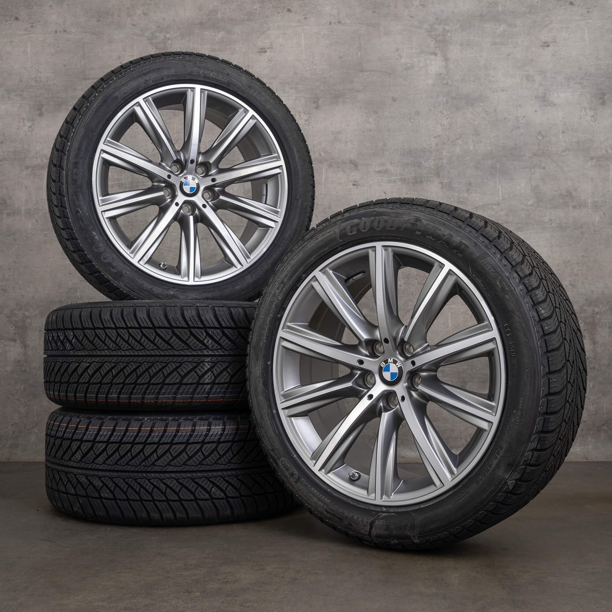Jantes de pneus inverno originais BMW Série 5 G30 G31 18 polegadas com estilo