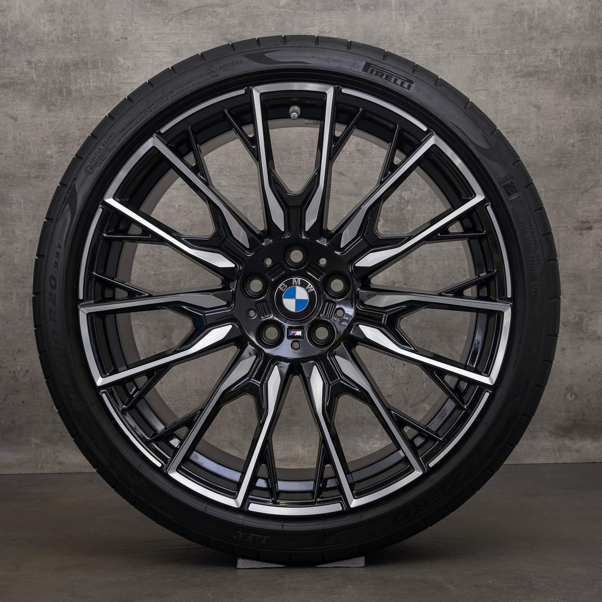 Originale BMW i4 G26 20-tommers felger sommerdekk 868 M 5A130F0 5A130F3 svart