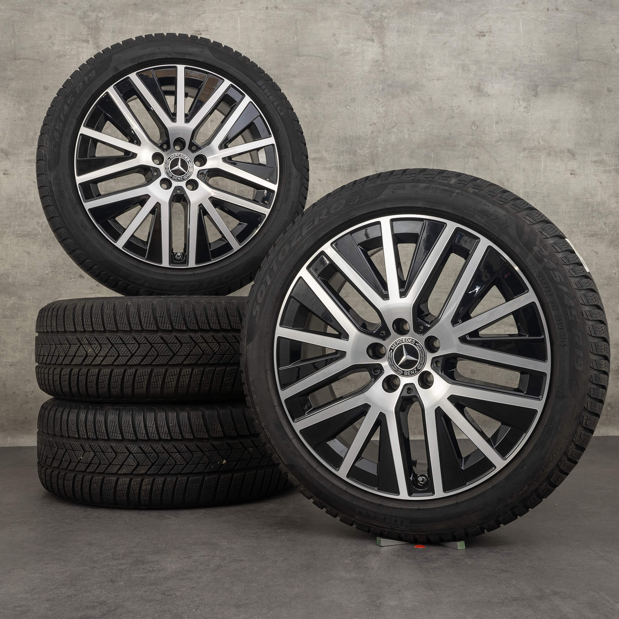 Originele Mercedes Benz E-Klasse winterwielen 19 inch ALL-Terrain X213 velgen A2534014900 zwart NIEUW