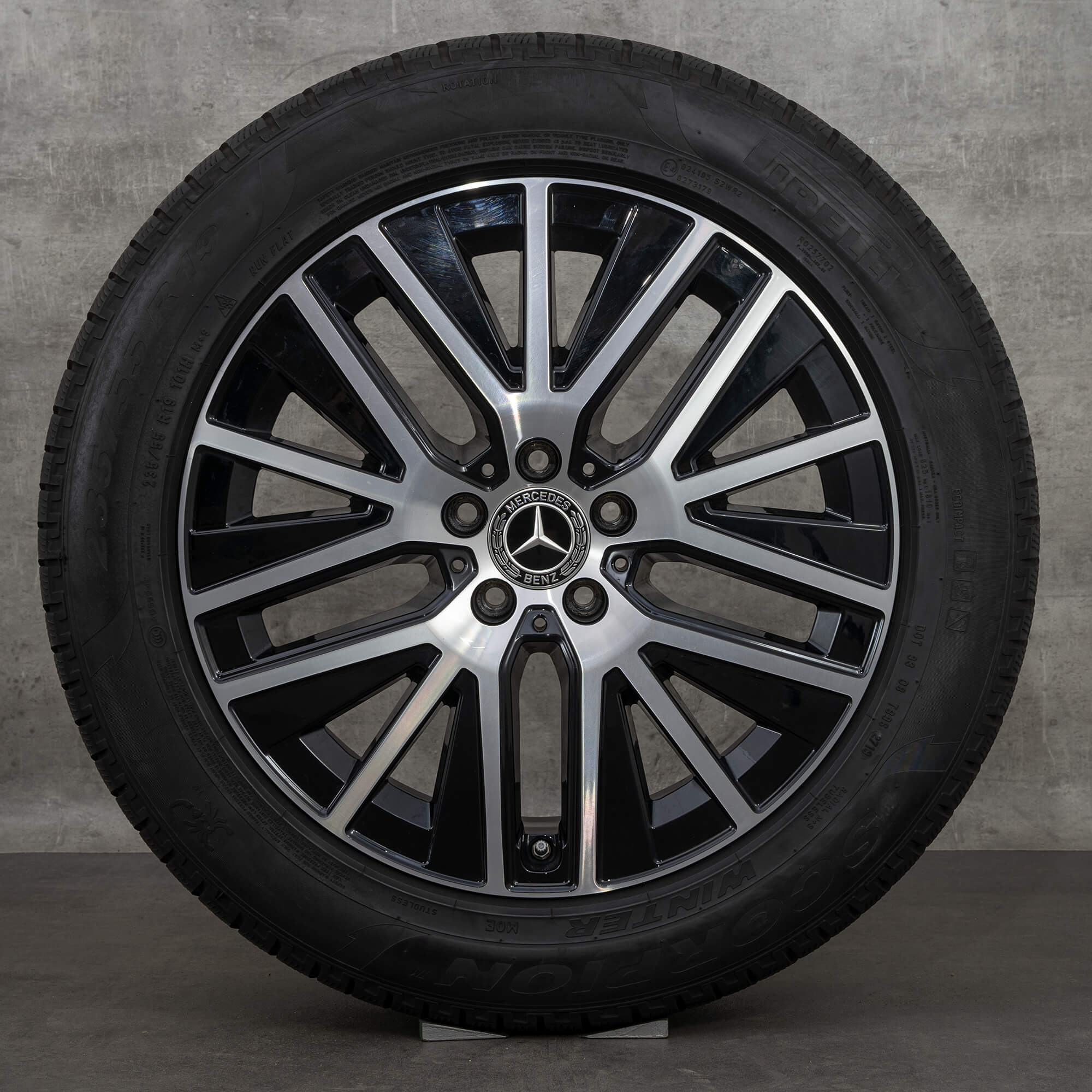 Jante de iarnă Mercedes Benz Clasa E originale X213 pentru toate terenurile 19 inch A2534014900 negru NOU