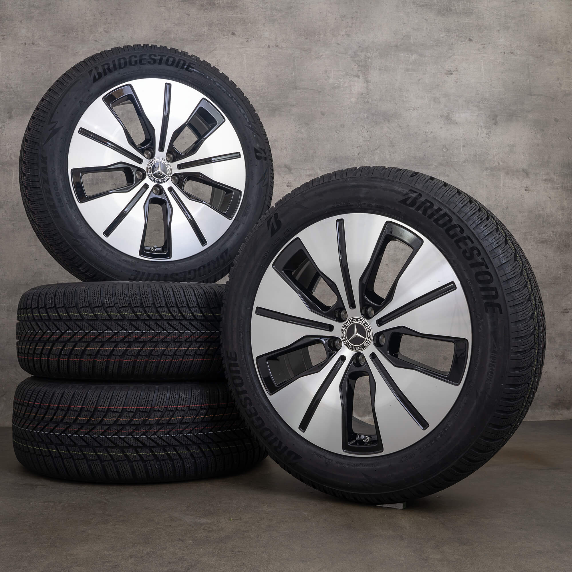 OEM Mercedes-Benz EQC N293 19 inch winter tires rims A2934010100 black high-gloss NEW