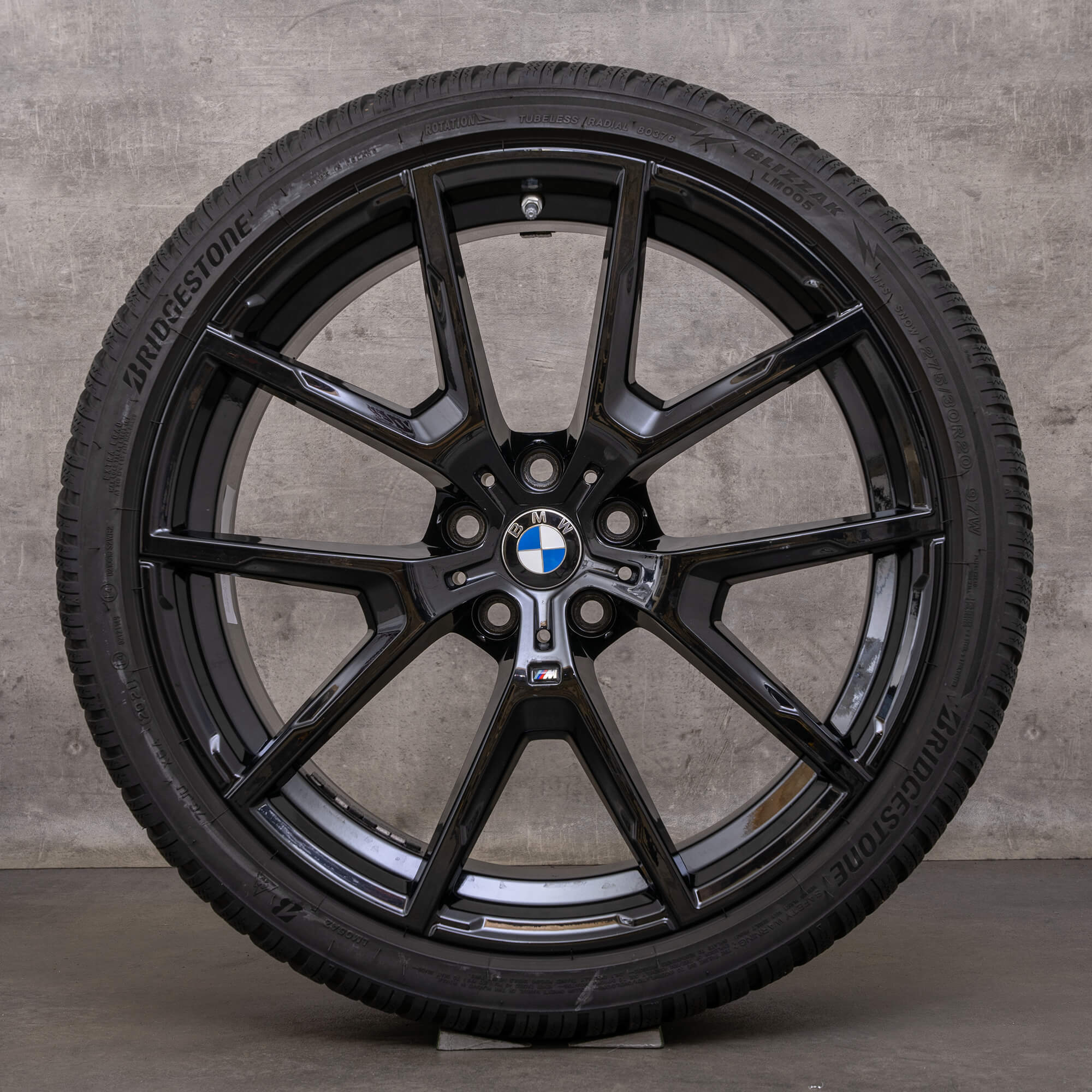 Jantes de inverno completas originais BMW Série 8 20 polegadas G14 G15 G16 jantes 8097240 8097241 728 M jet black