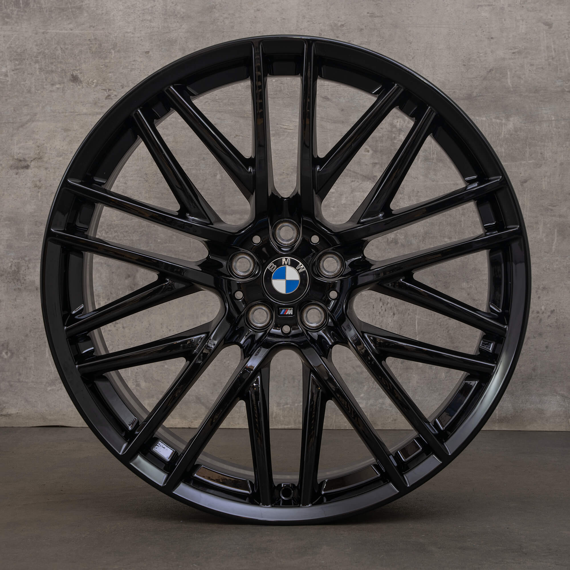 Originele BMW 7 Serie velgen 21 inch G11 G12 6893542 6893543 aluminium gitzwart glanzend NIEUW