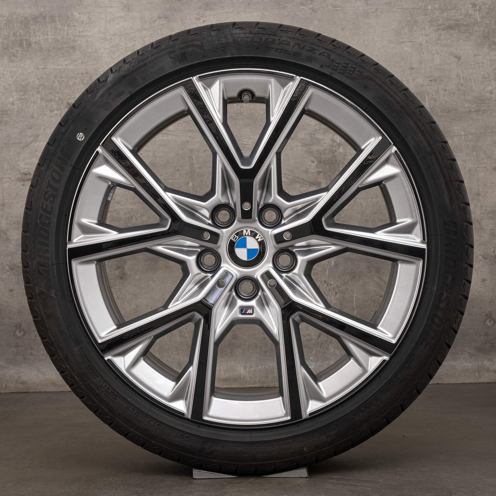 Original BMW Seria 1 F40 2 F44 Anvelope de vara 18 inch 8092355 553 M argintiu