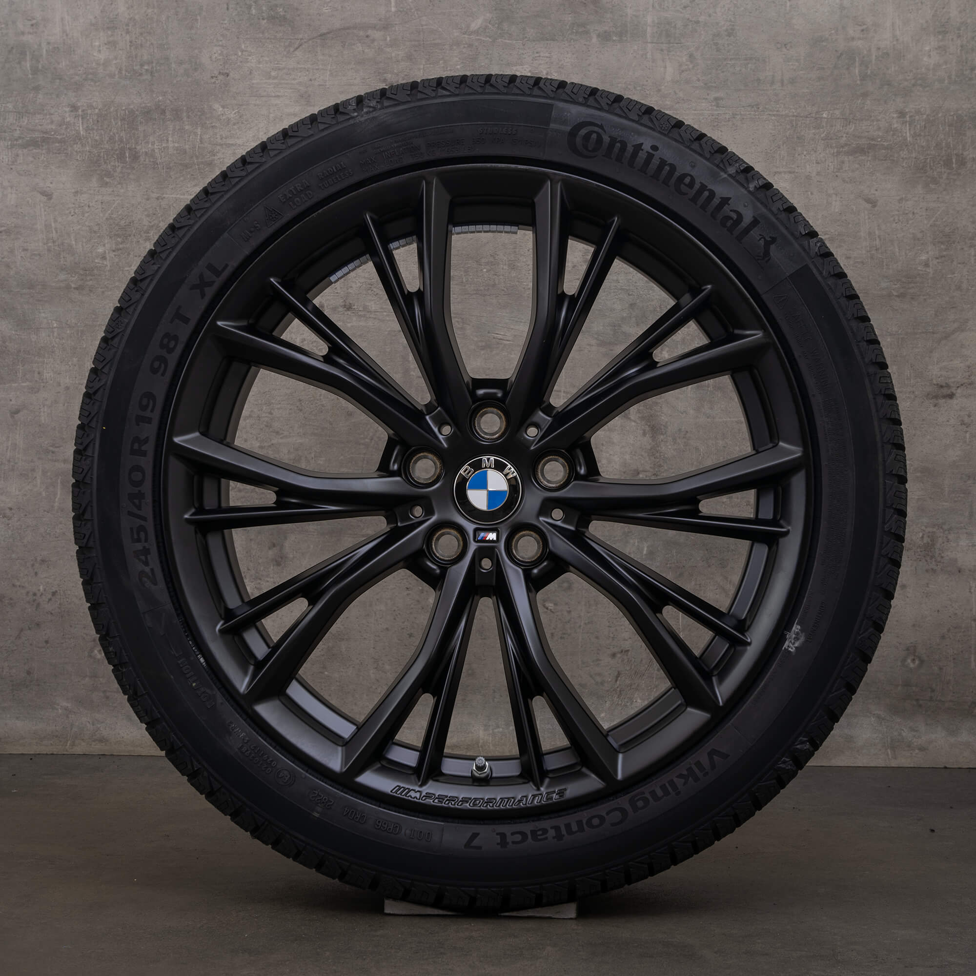 Originele BMW 5 Serie velgen 19 inch G30 G31 winterwielen 6885455 Styling 786 M zwart mat winterbanden NIEUW