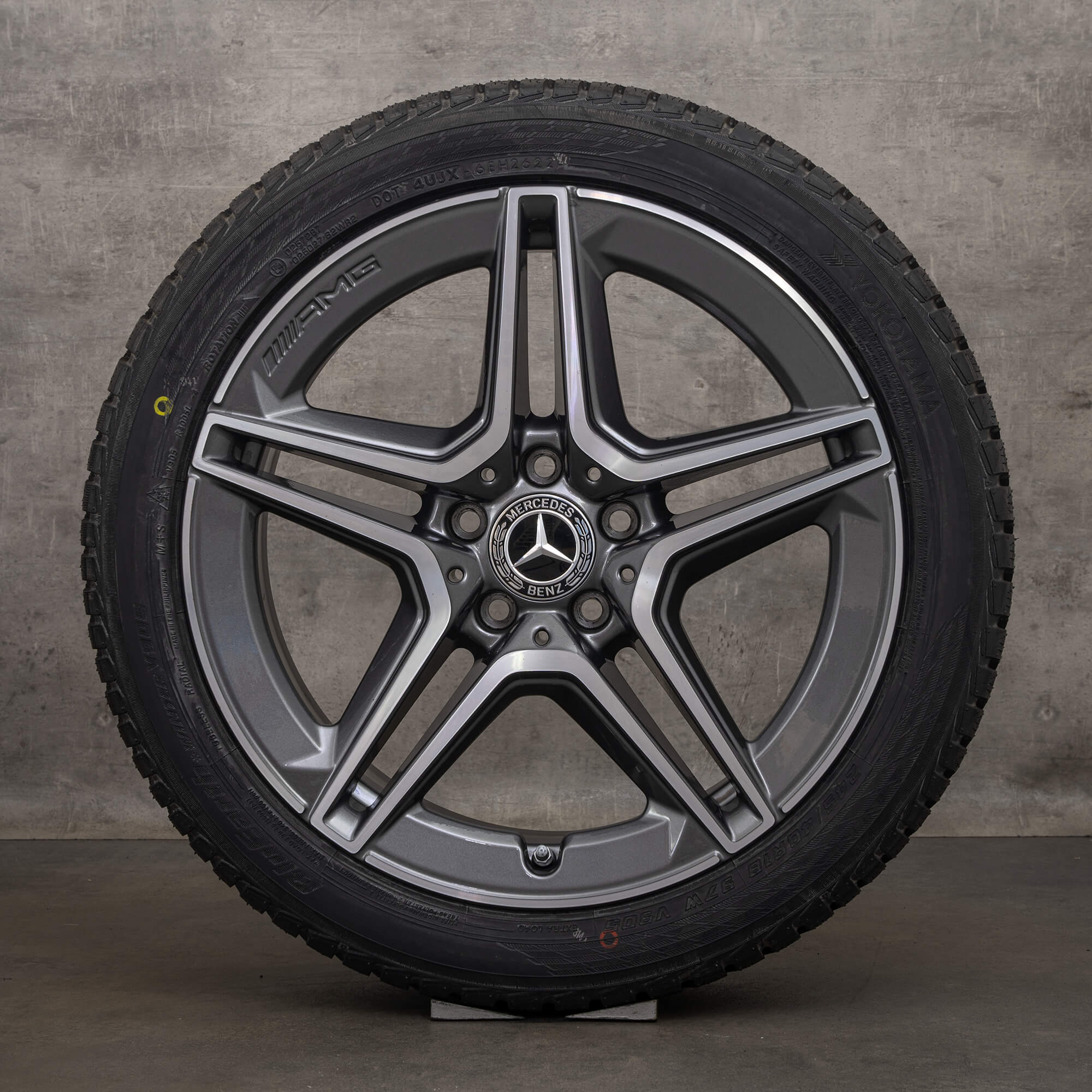 Originele AMG Mercedes Benz C Klasse C43 velgen 18 inch W205 S205 C205 A205 winterbanden A2054019900 A2054019600