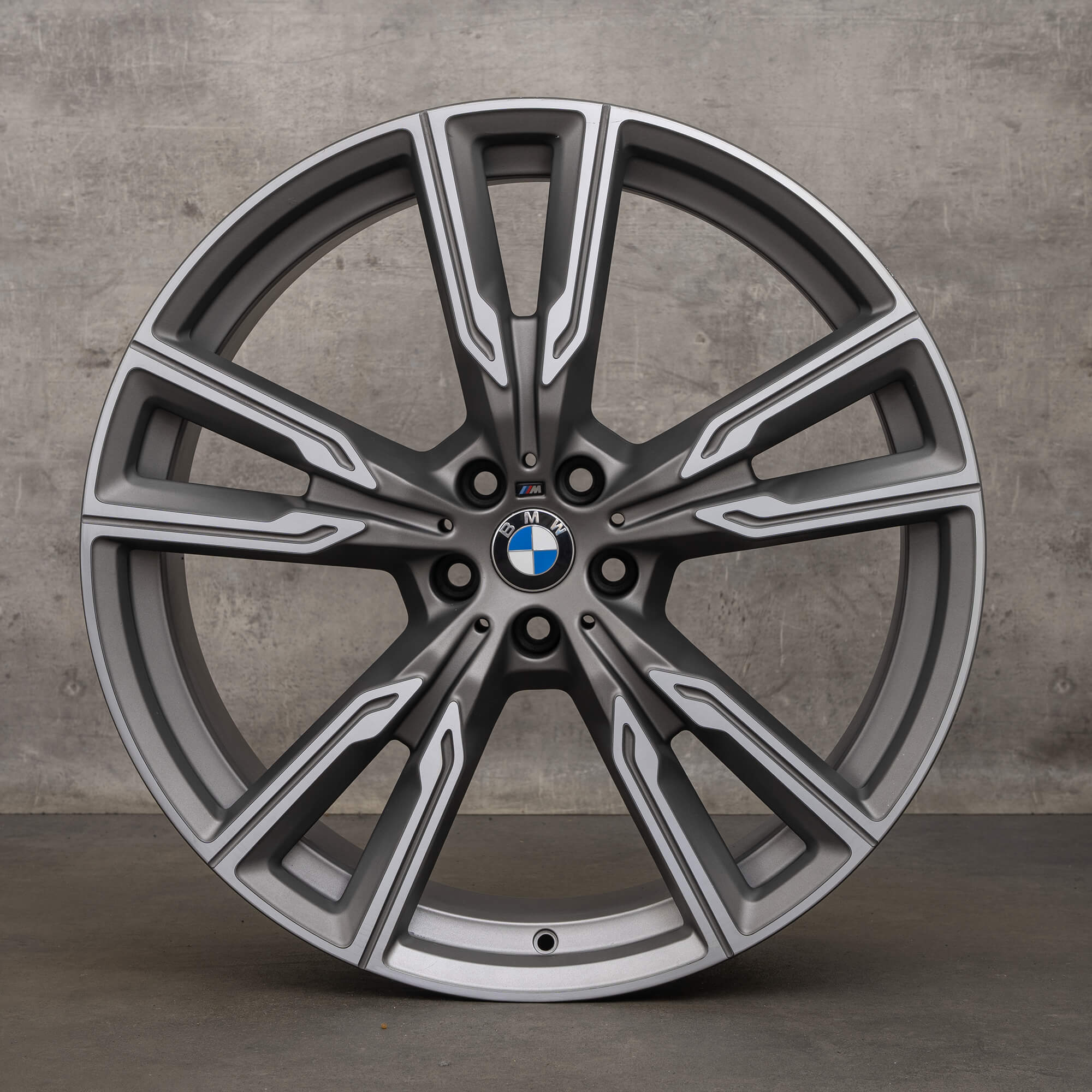 OEM BMW X5 G05 X6 G06 22 inch rims 8072002 8072003 747 M cerium grey matt high gloss