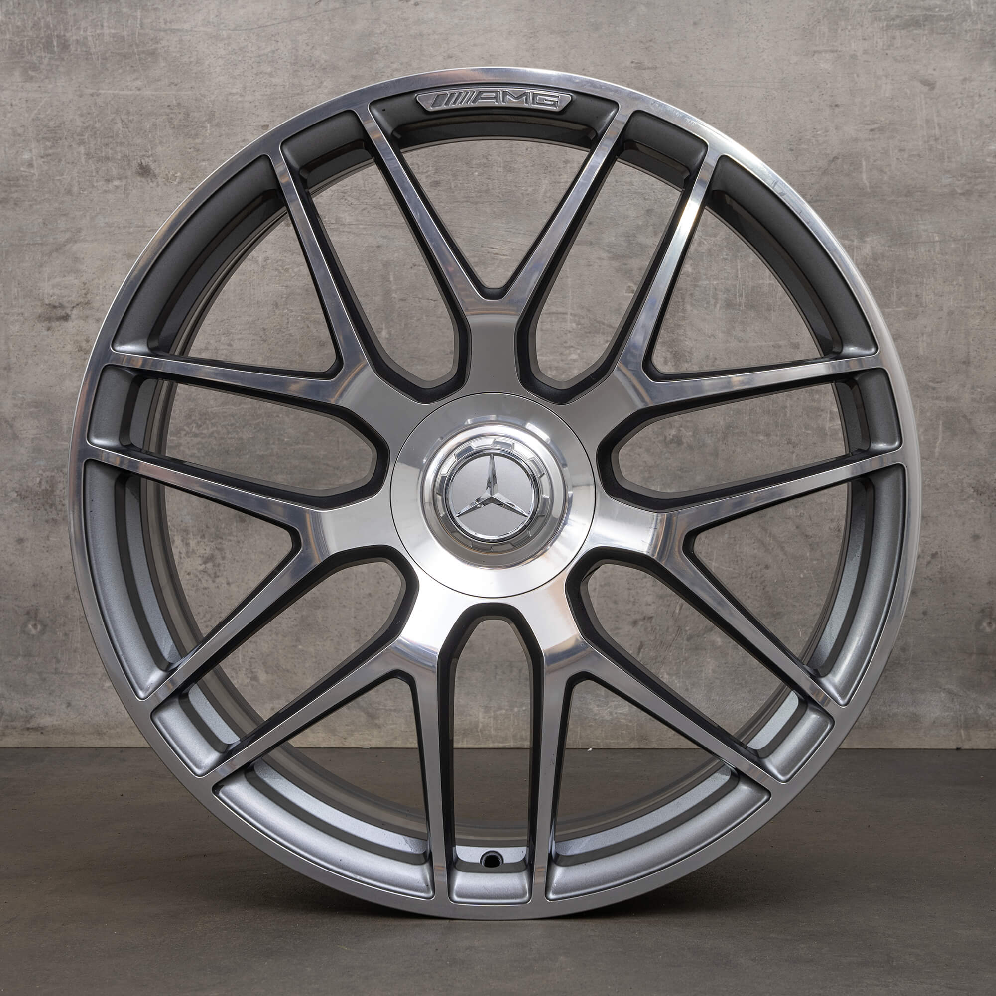 OEM AMG Mercedes Benz GLE 53 63 22 inch rims X167 C167 Hybrid A1674015601 A1674015701 himalaya grey high-sheen