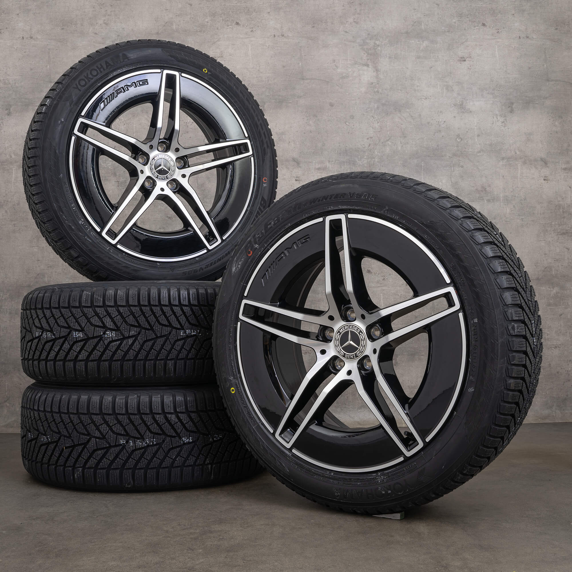 Jantes originais Mercedes AMG W214 S214 de 19 polegadas para pneus inverno