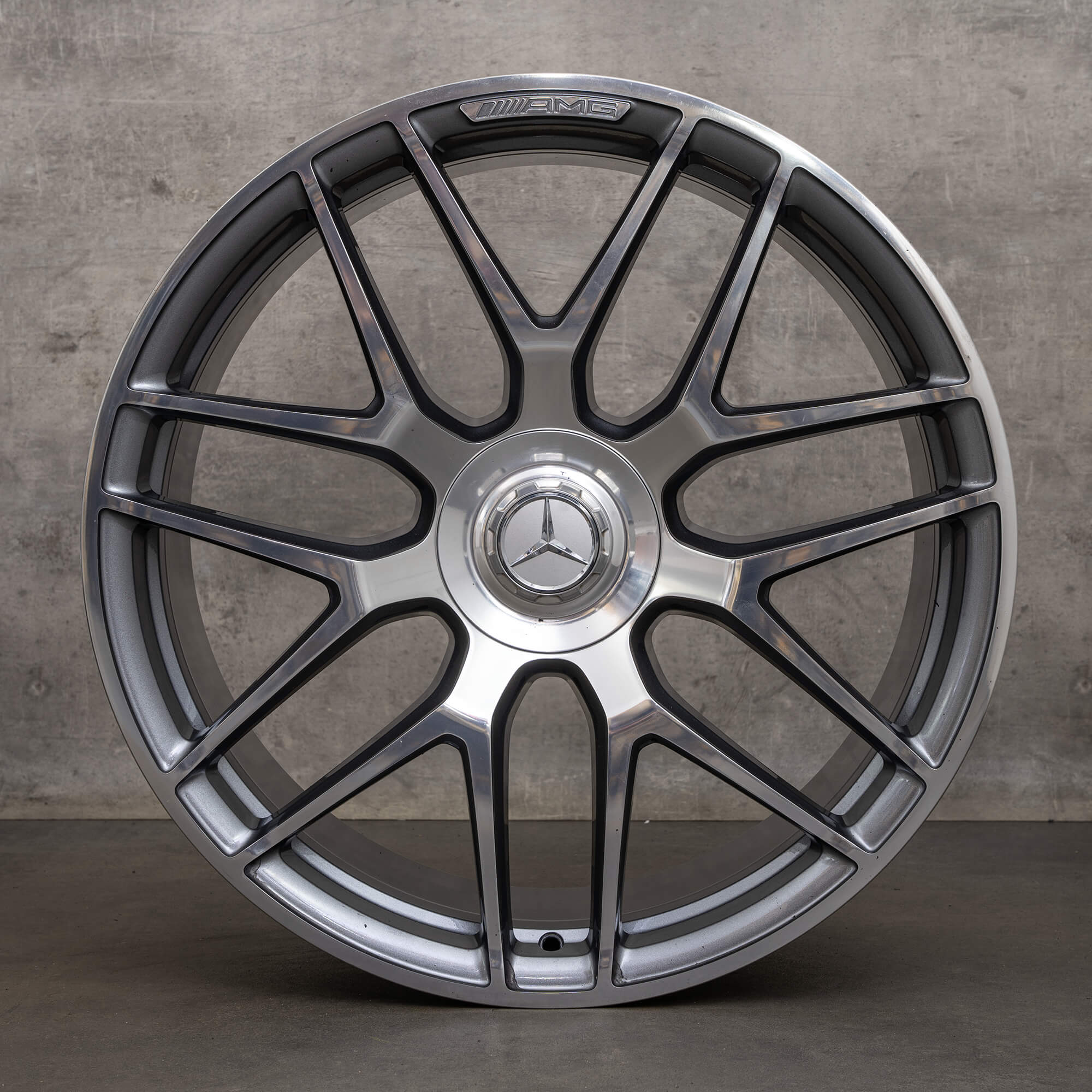 OEM AMG Mercedes Benz GLE 53 63 22 inch rims X167 C167 Hybrid A1674015601 A1674015701 himalaya grey high-sheen