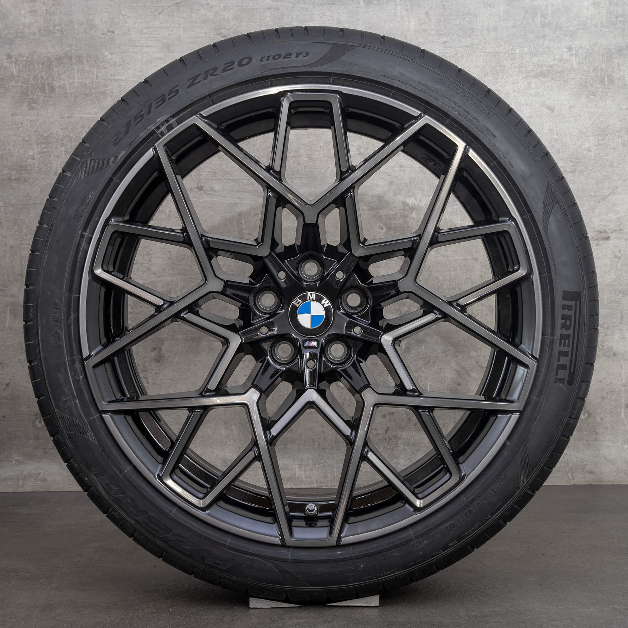 BMW 20 inch M8 rims F91 F92 F93 M813 alloy summer wheels tires