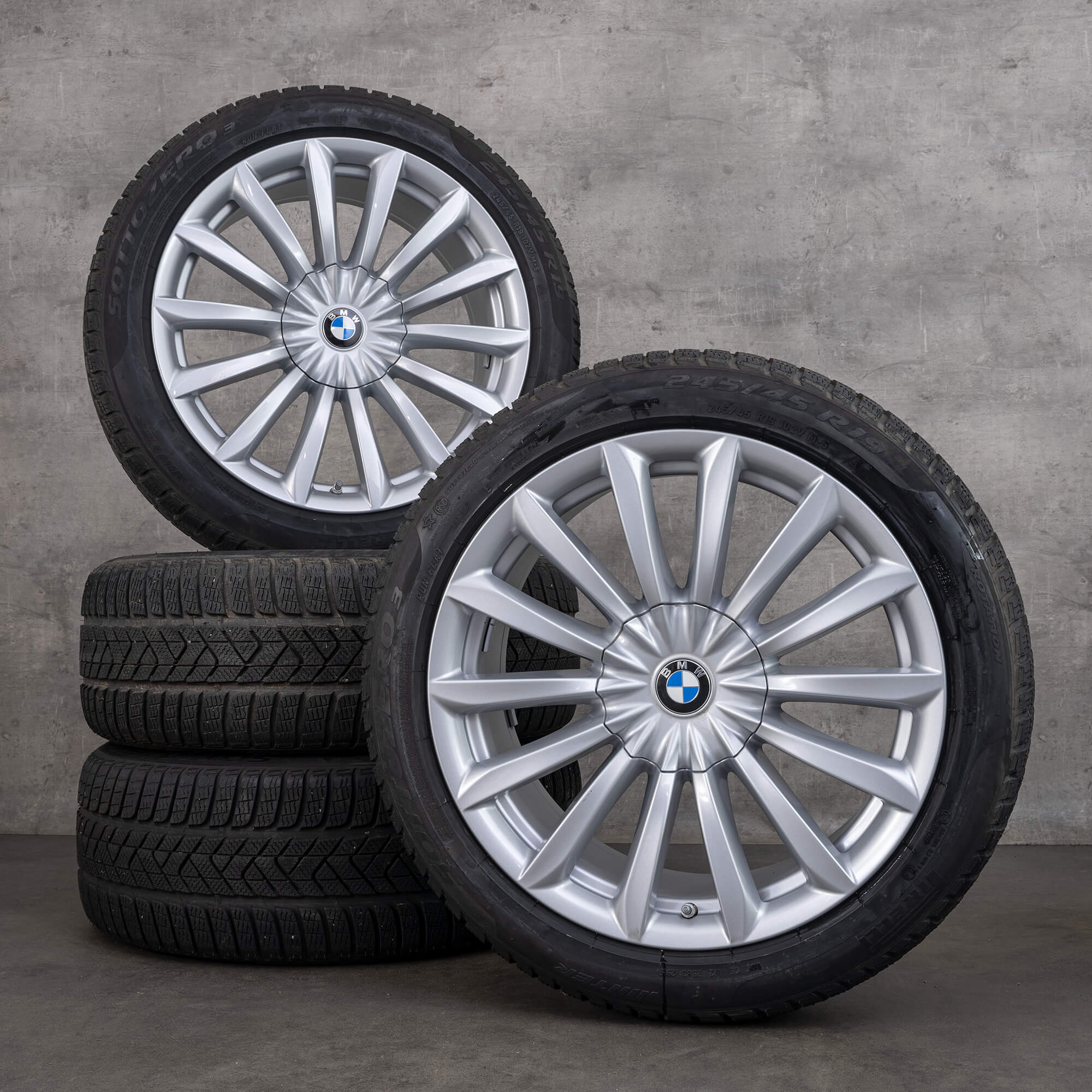 BMW 7 series G11 G12 6 GT G32 winter wheels tires 19 inch rims 620 mm