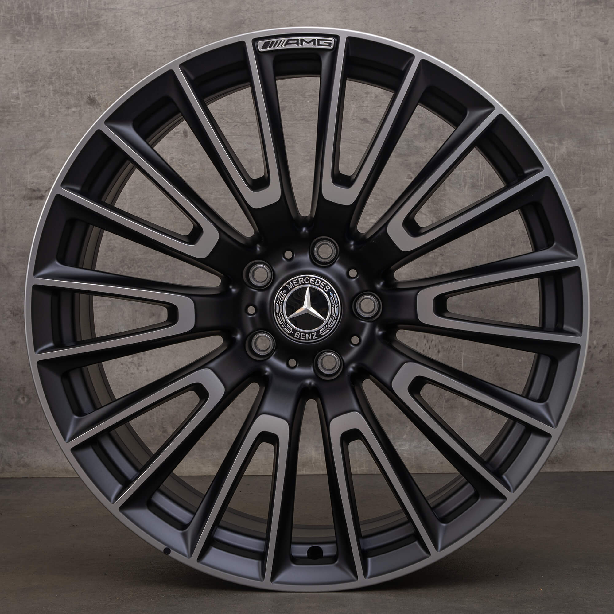 Originele Mercedes Benz G-Klasse velgen 22 inch W465 W463A G 63 A4654011000 zwart mat glanzend NIEUW