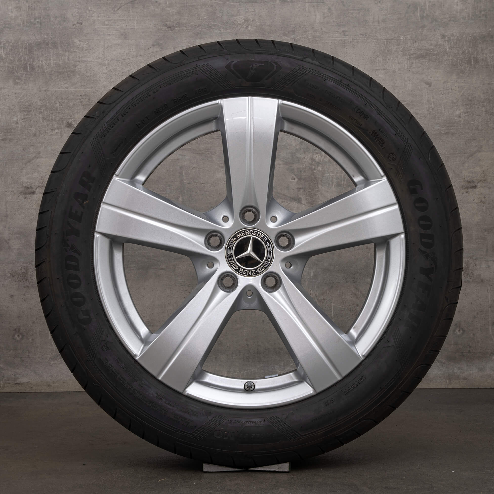 OEM Mercedes Benz C-Class Hybrid rims 17 inch W206 S206 C300e C300de C400e summer wheels A2064017200 A2064014600 silver