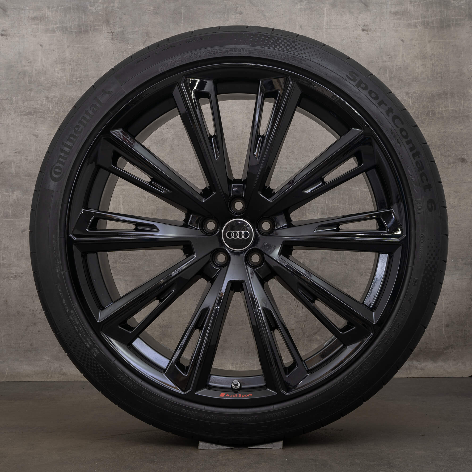 Original Audi Q8 SQ8 4M8 23 inch jante anvelope vara 4M8601025R roti negre