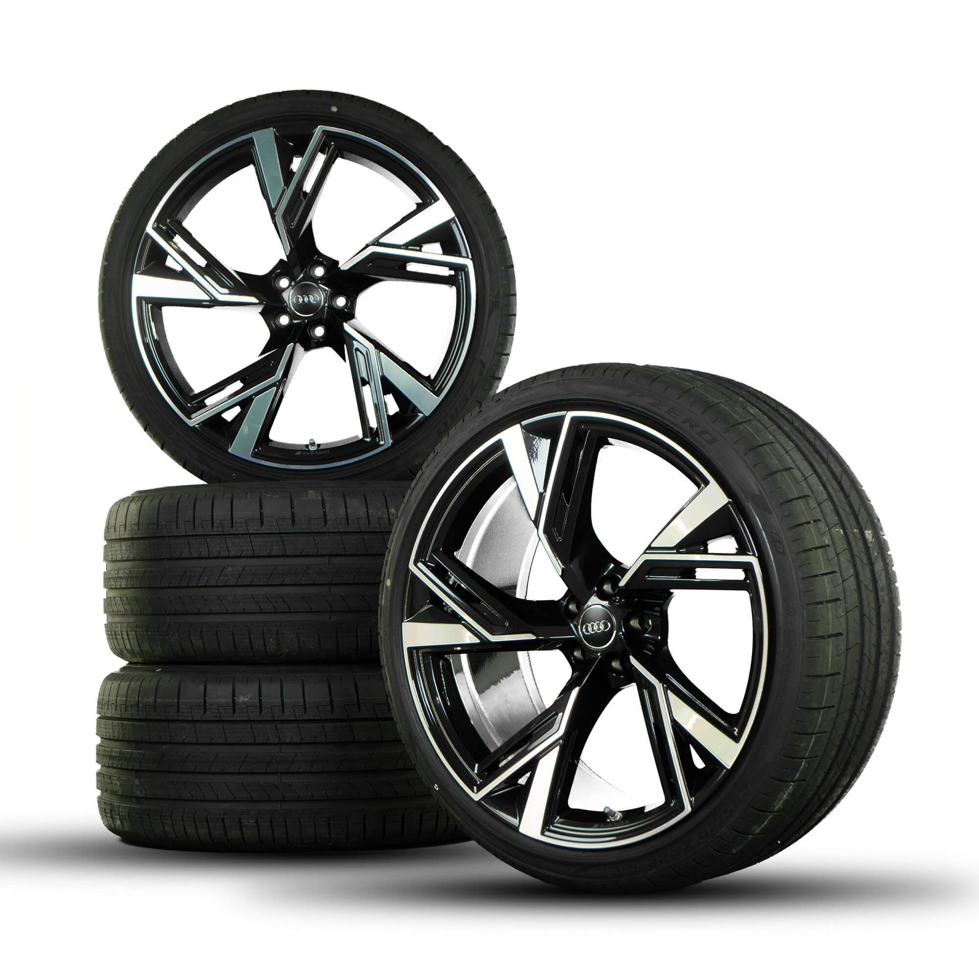 Audi 22 inch velgen RS6 RS7 4K C8 alloy trapezium zomerbanden zomerwielen