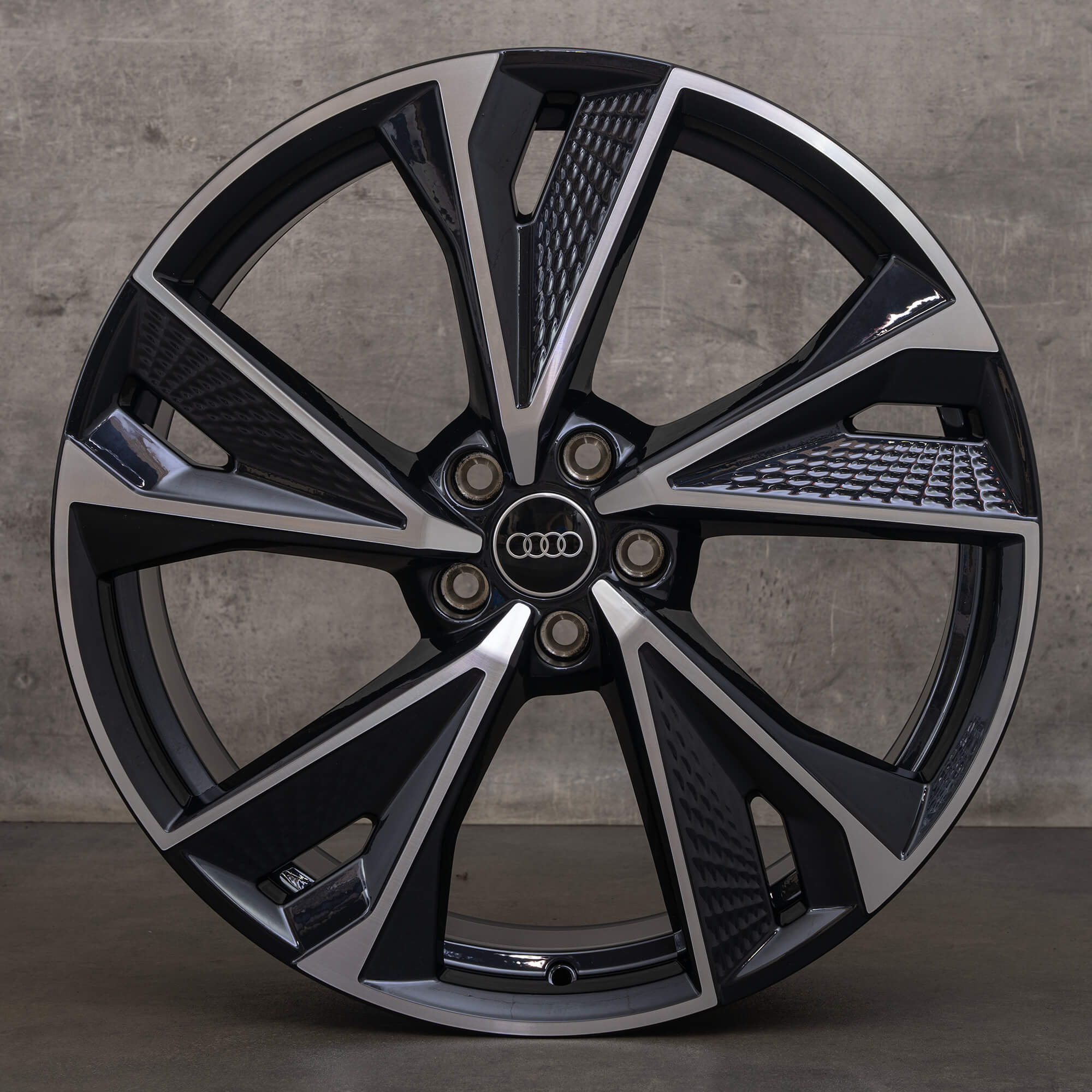 Originele Audi A6 S6 velgen 21 inch 4K C8 4K0601025AS zwart glanzend NIEUW