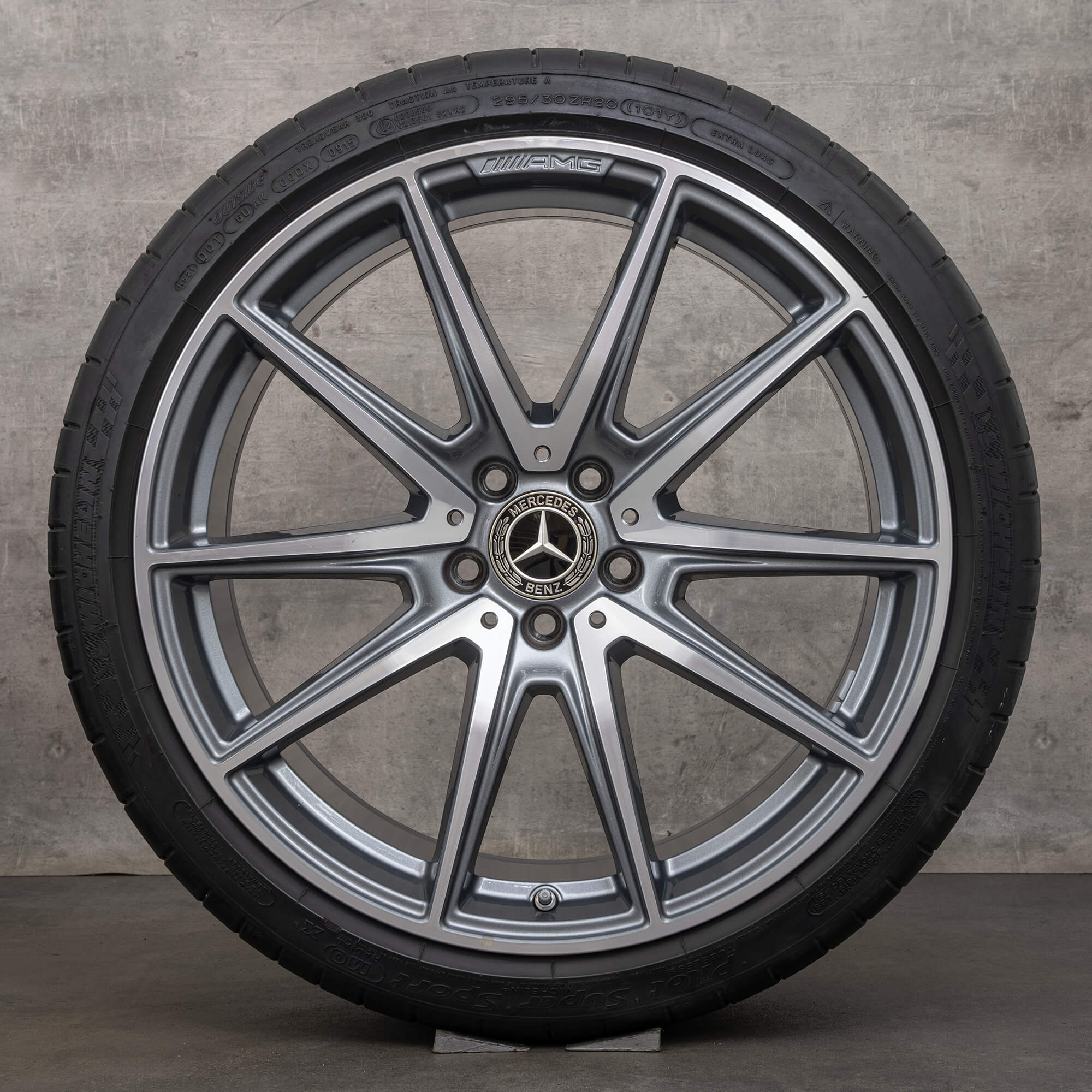 AMG Mercedes Benz GT C190 R190 summer wheels tires 19 inch rims