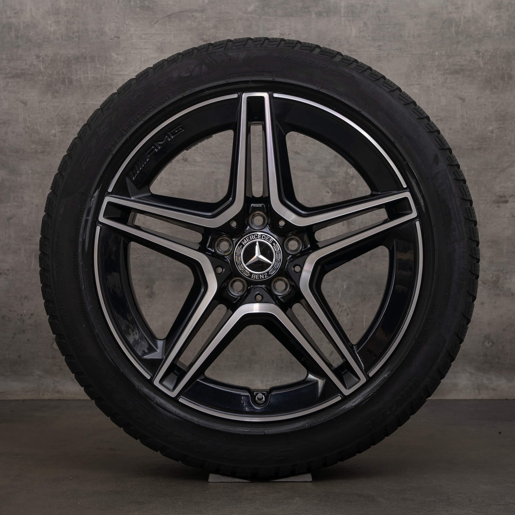 Jante originale Mercedes Banz AMG Clasa E 18 inch W213 S213 C238 A238 roți de iarnă A2134016300 A2134016400 negru lucios