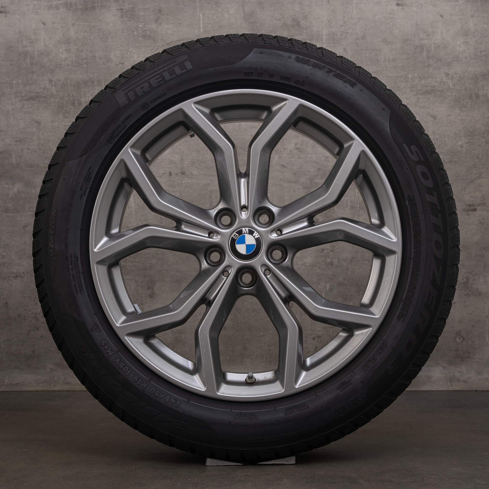 OEM BMW X3 X4 rims 19 inch G01 G02 winter wheels 6877328 Styling 694 ferricgrey