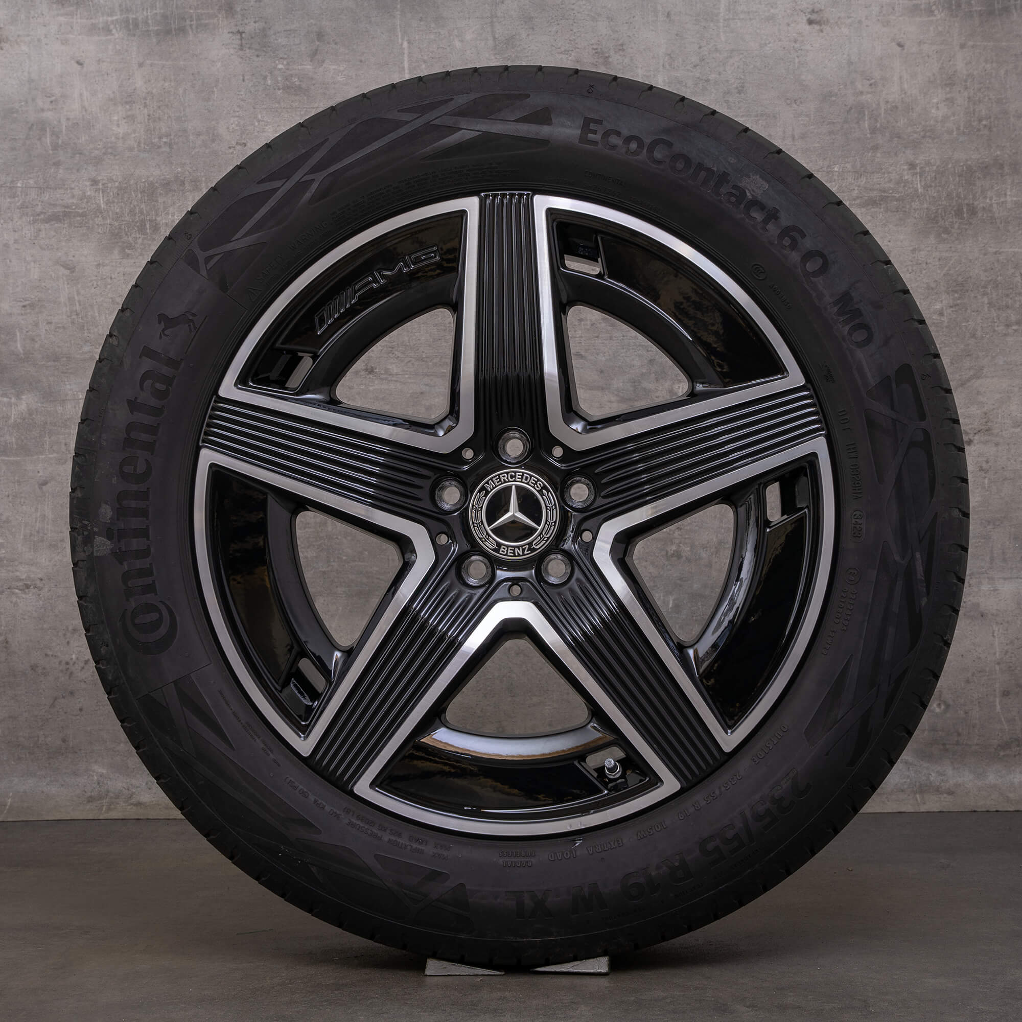 OEM Mercedes Benz GLC AMG rims 19 inch C254 X254 summer wheels A2544010400 A2544010500 black glossy turned