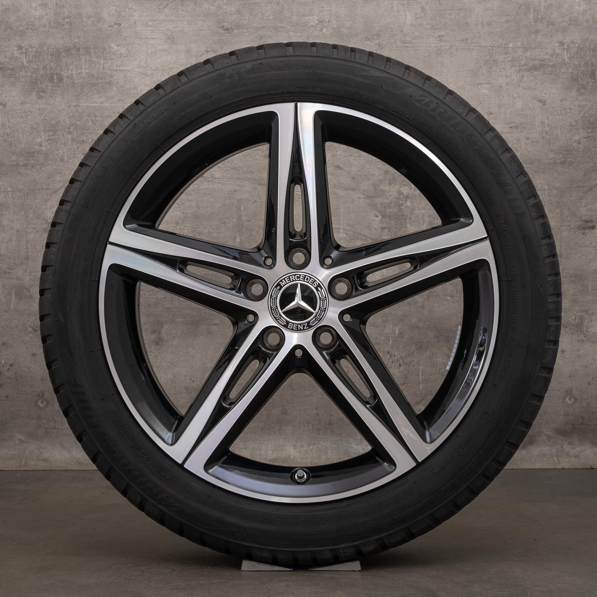 OEM AMG Mercedes W177 W247 CLA X118 18 inch rims winter tires