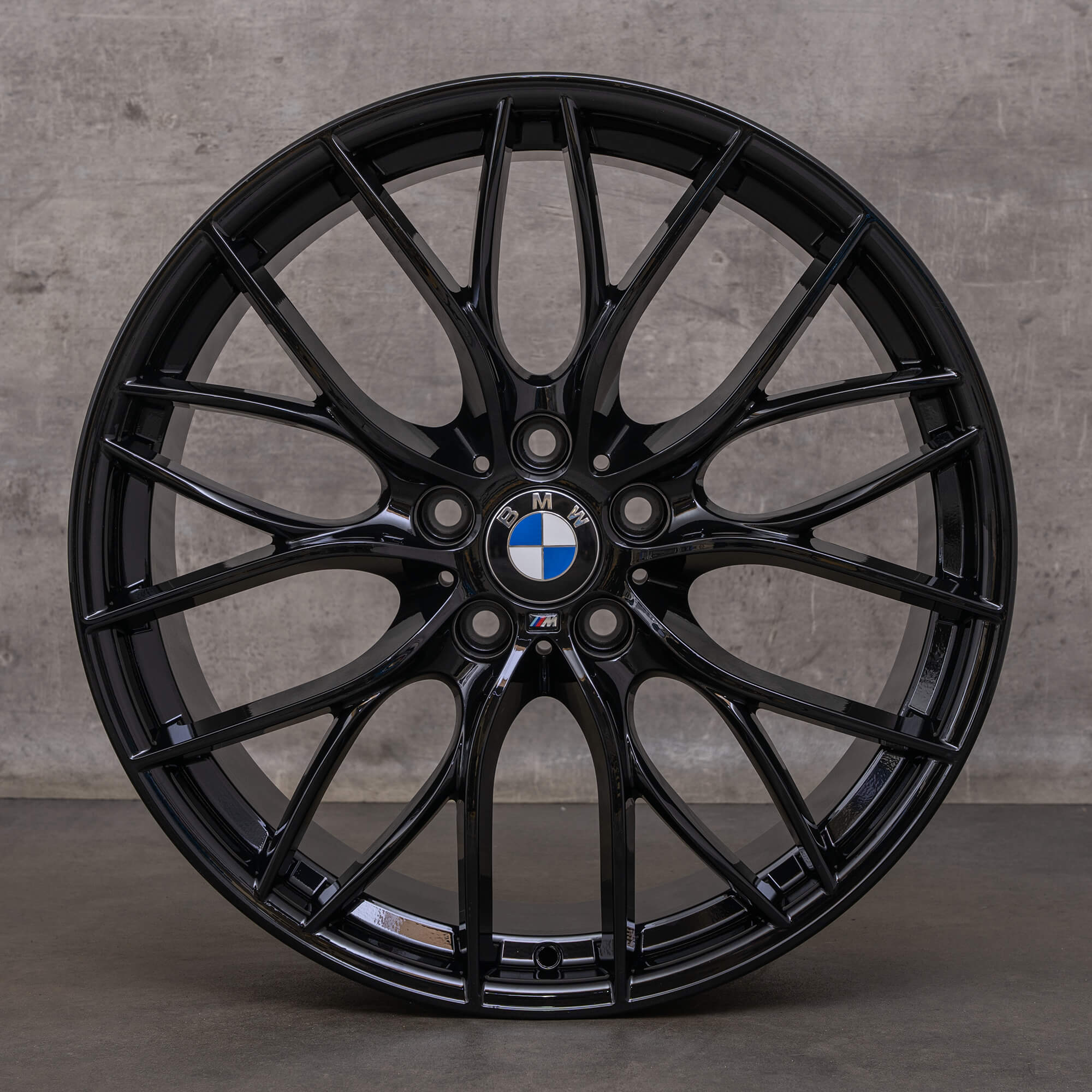 Original BMW Seria 3 4 jante 20 inch F31 F32 F33 Gran Coupe F36 Styling 405 M 6796264 6796265 negru lucios