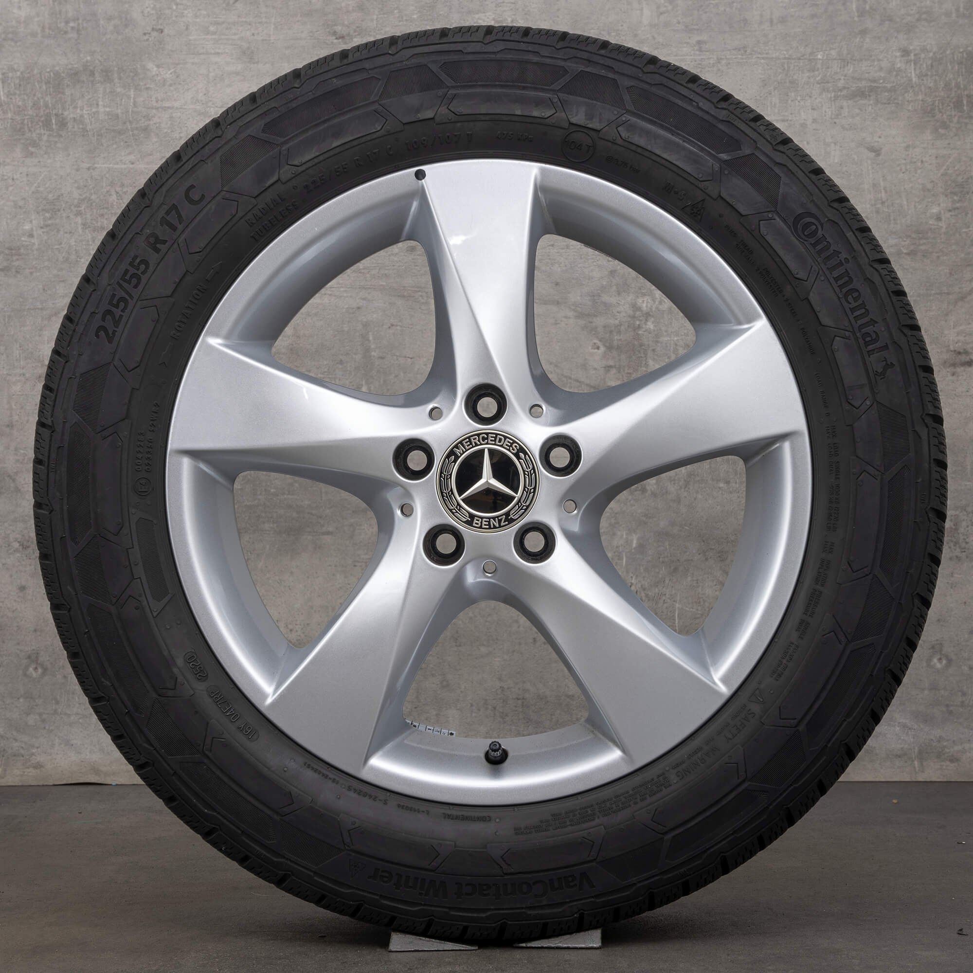 Mercedes Benz V-Klasse W447 Vito Viano winterwielen 17 inch velgen winterbanden