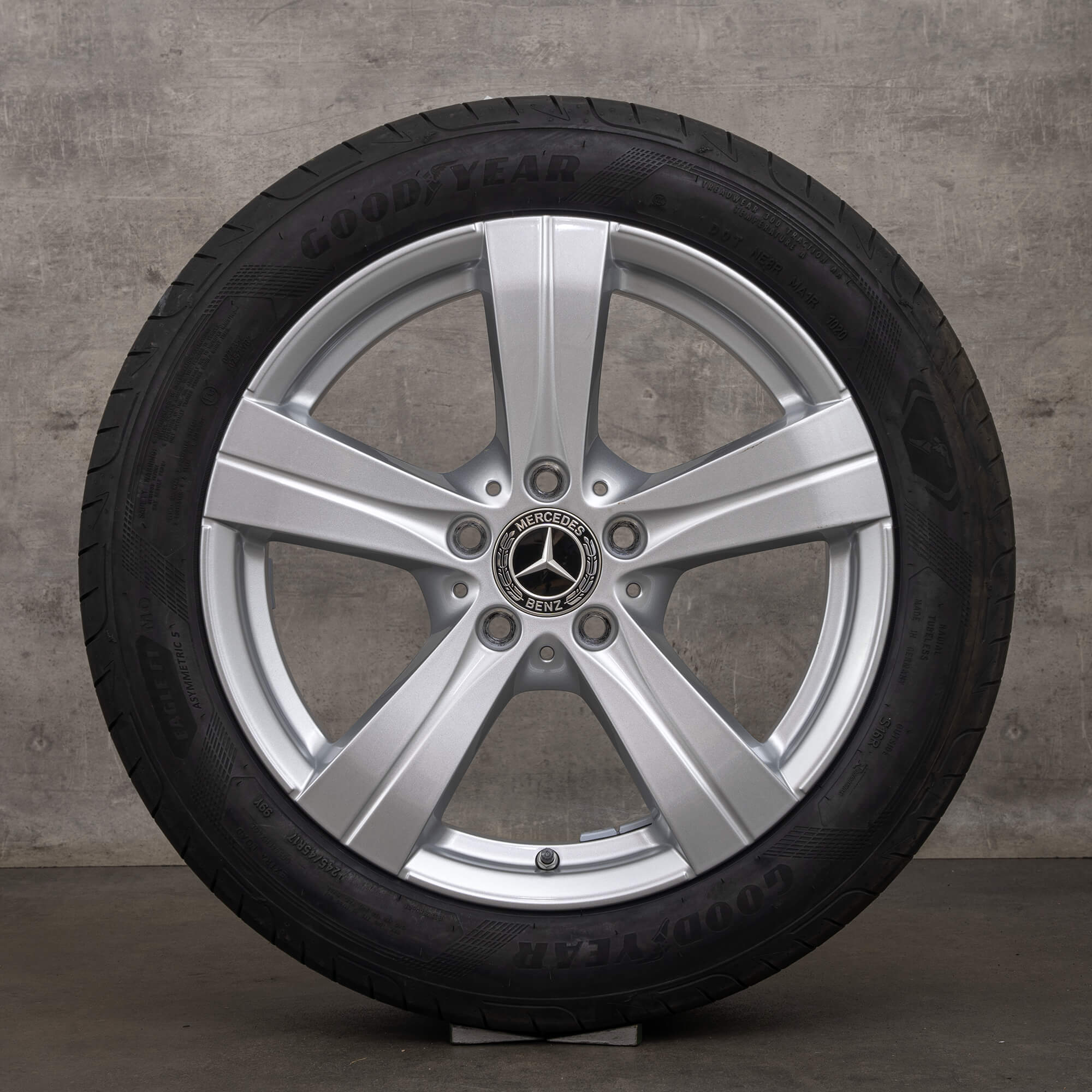 Originele Mercedes Benz C-Klasse Hybride winterwielen 17 inch W206 S206 C300e C300de C400e velgen A2064017200 A2064014600 zilver