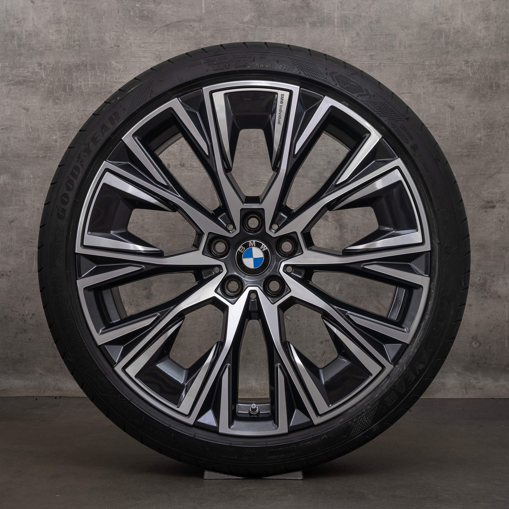 Jantes originais BMW Série 4 e i4 rodas de verão G26 20 polegadas 8747310 8747311 Estilo 862i cinza meia-noite alto brilho