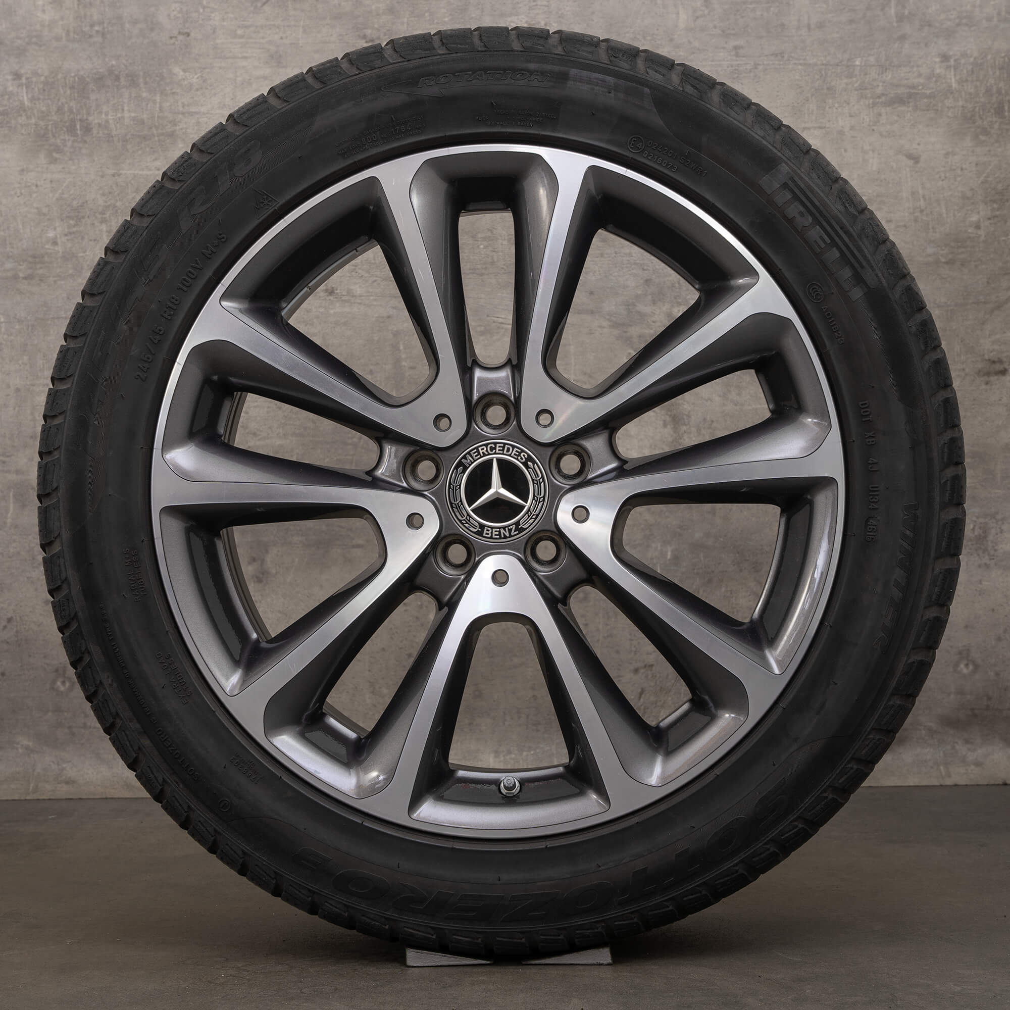 Jante anvelope de iarnă originale Mercedes W213 S213 C238 A238 18 inch