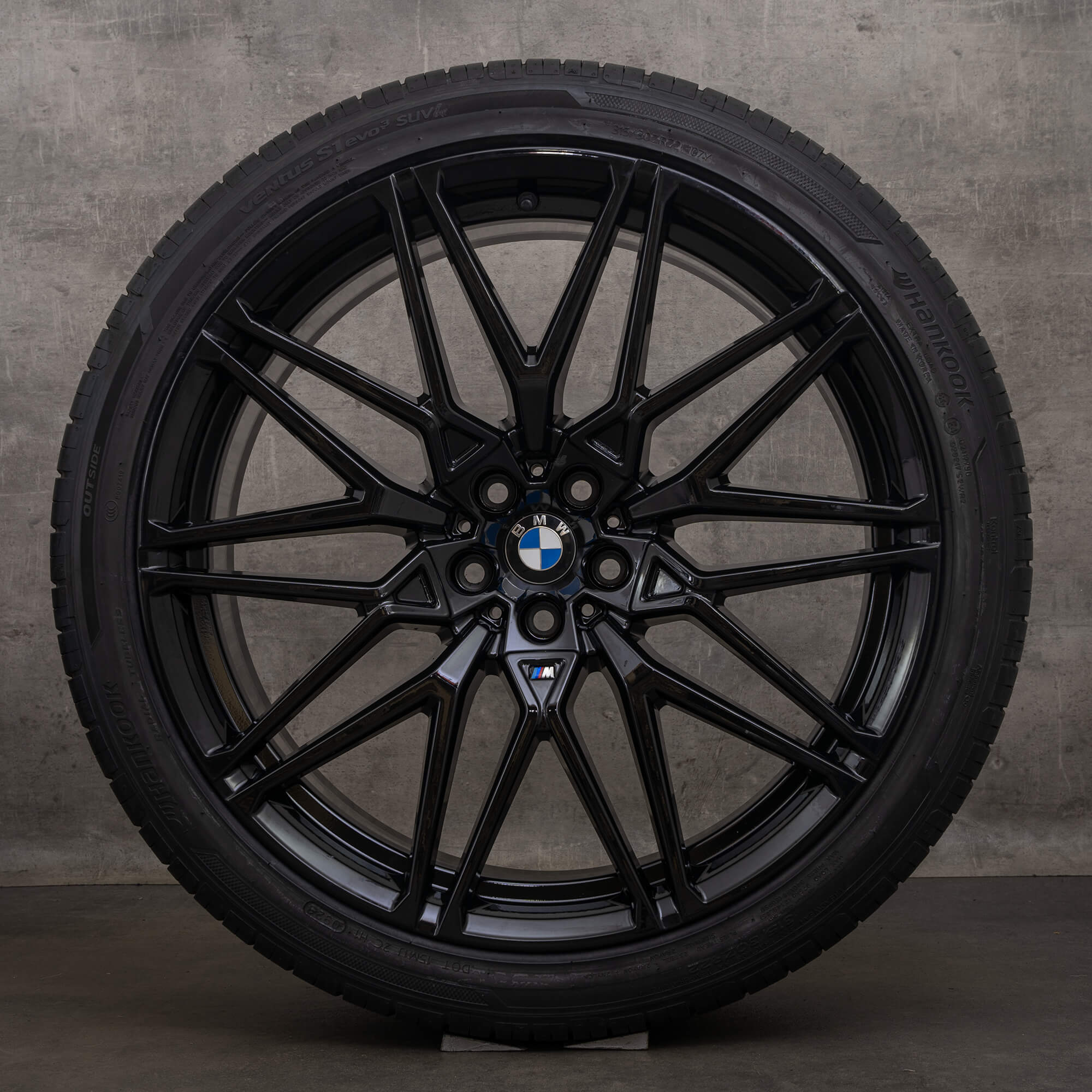 OEM BMW X5M X6M rims 21 inch F95 F96 winter wheels 9503307 9503308 Styling 818 M black high gloss