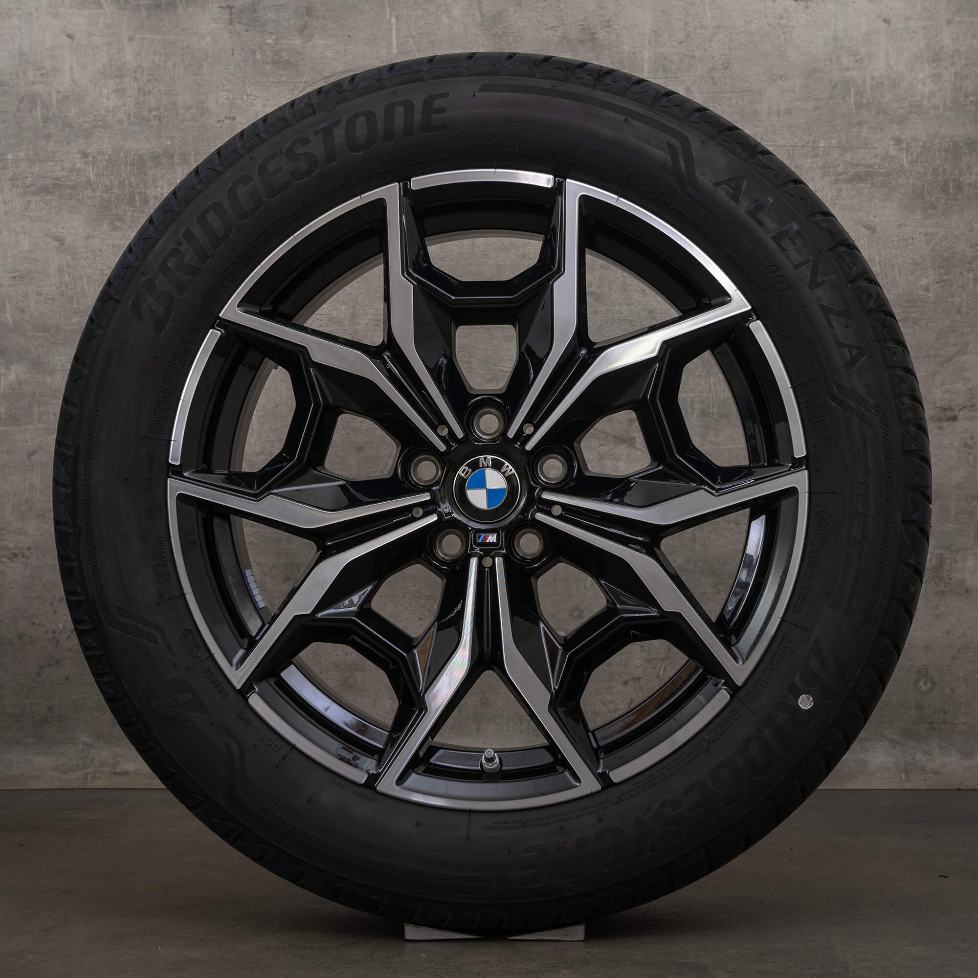 OEM BMW X3 X4 rims 19 inch G01 G02 summer wheels Styling 887 M 7916263 black high gloss