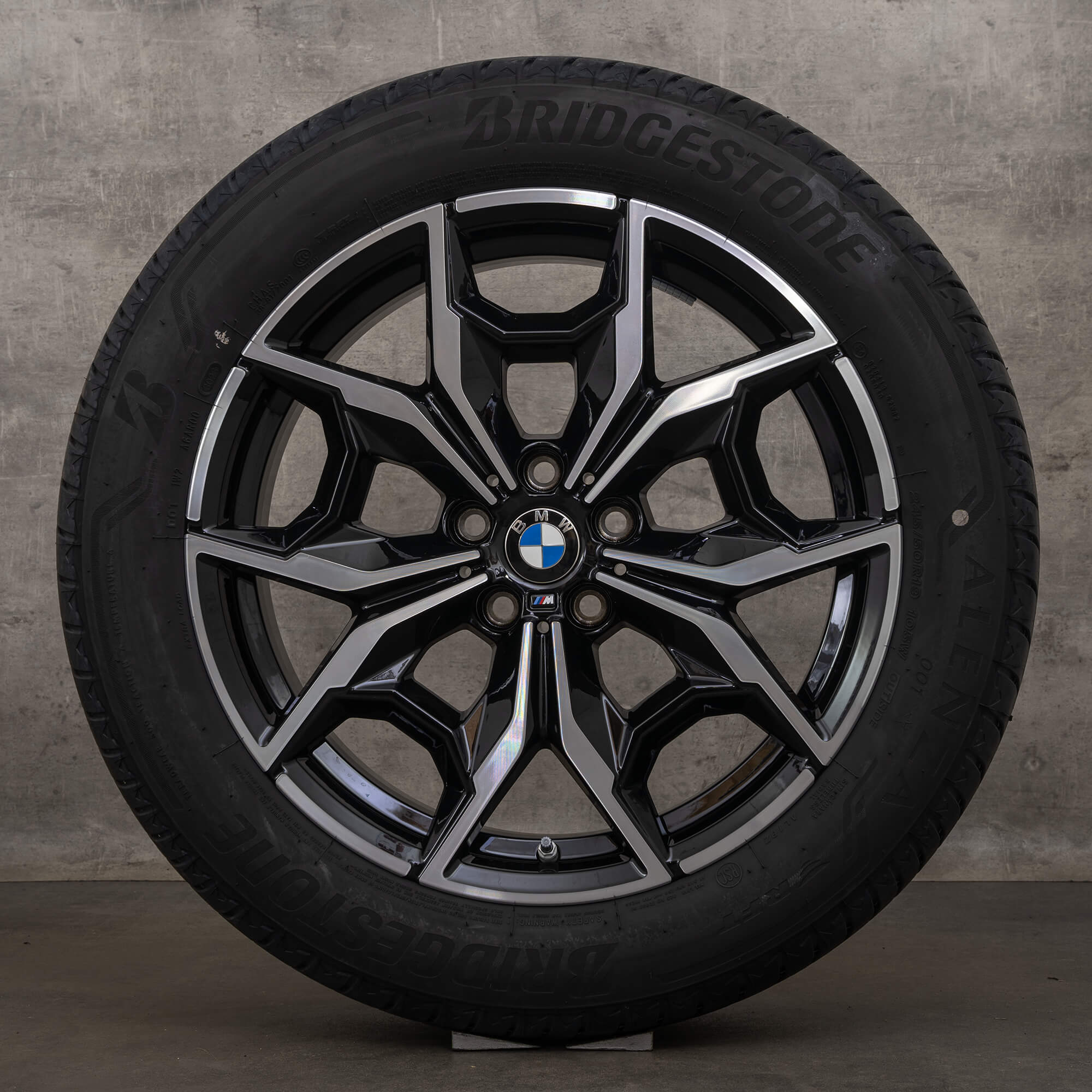 OEM BMW X3 X4 rims 19 inch G01 G02 summer wheels Styling 887 M 7916263 black high gloss