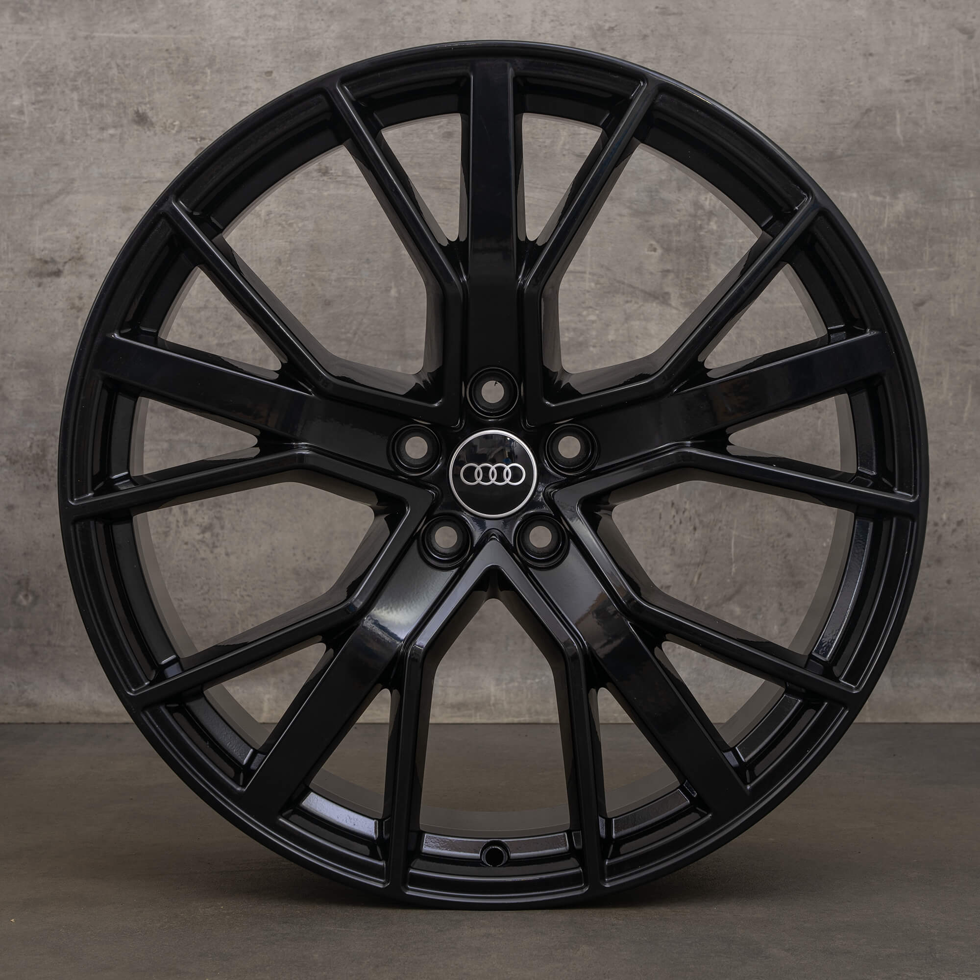 OEM Audi RS6 4G C7 21 inch rims Performance 4G0601025CJ black gloss aluminum