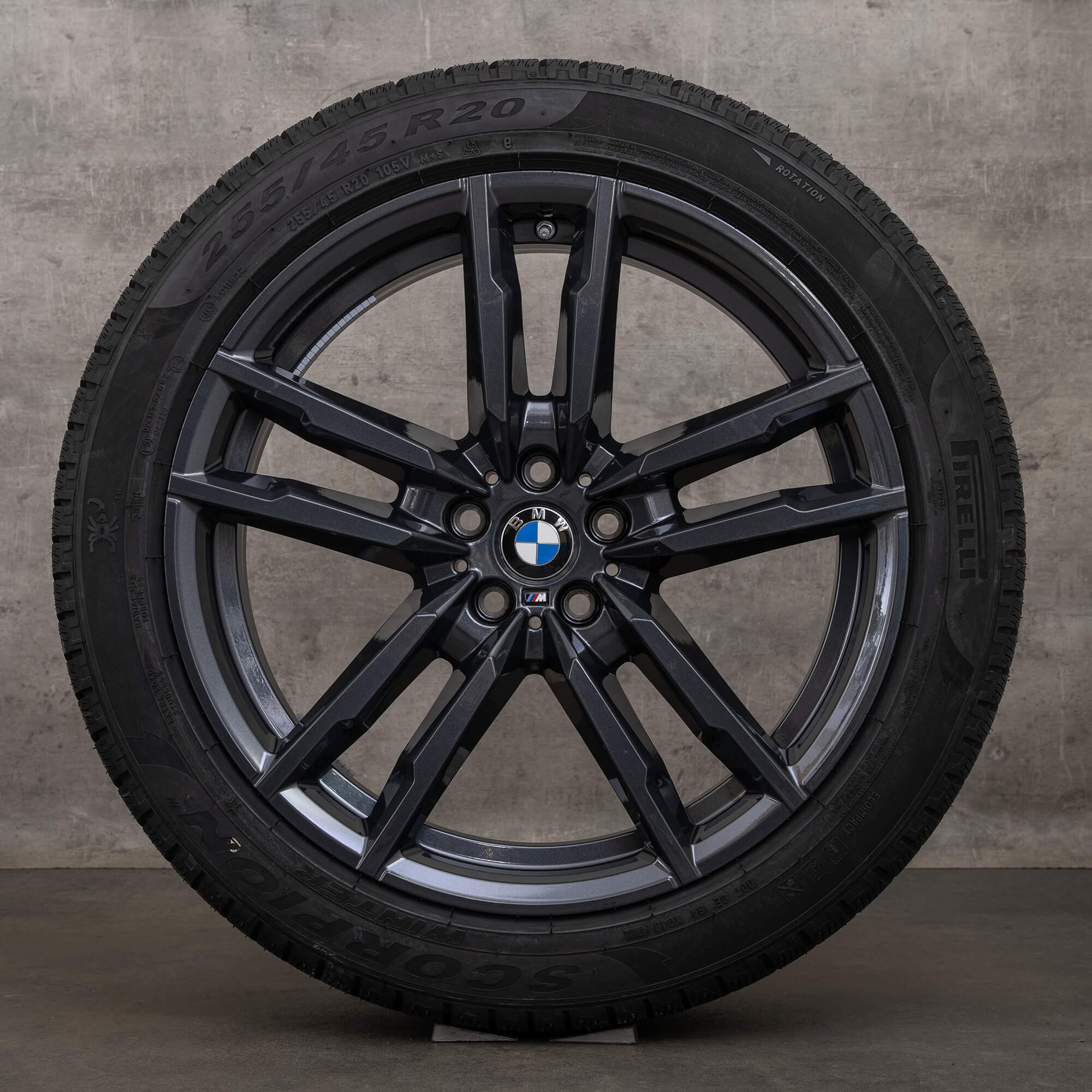 Originální zimni alu kola BMW X3M X4M 20" F97 F98 disky styling 764 M 8059718 8059724 orbit grey