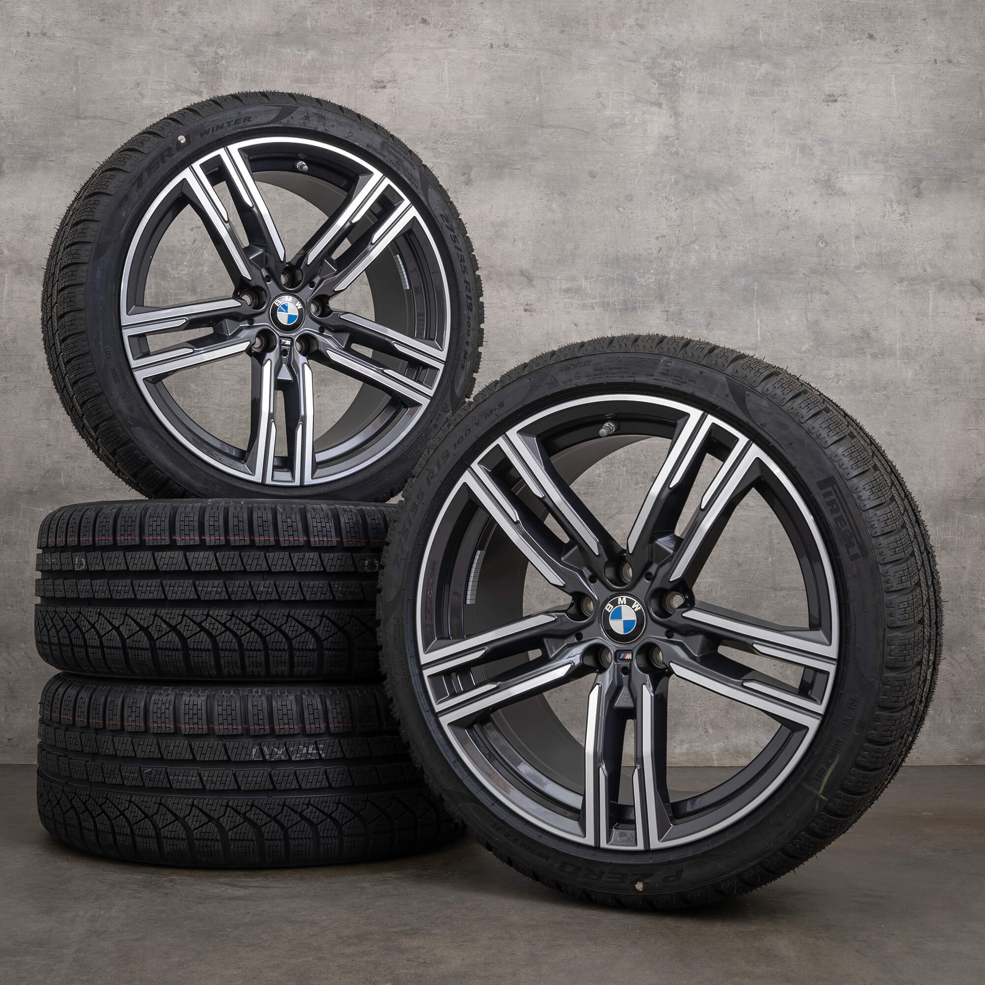 BMW Série 8 G14 G15 G16 jantes hiver 19 pouces pneus aluminium 727 M