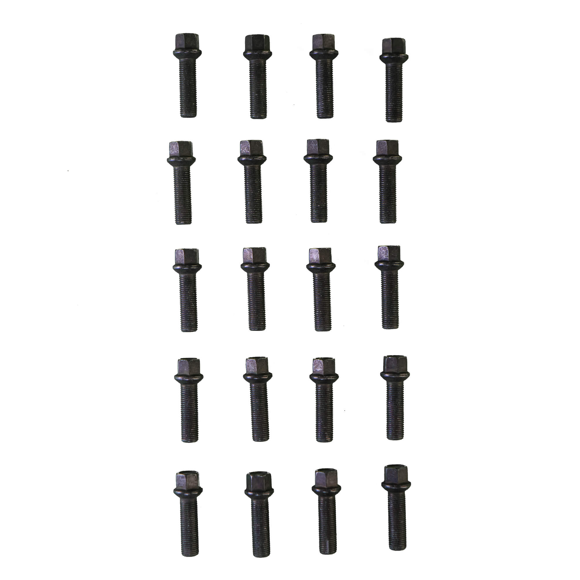 20x wheel bolts spherical collar M14 x 1.5 x 45 mm black for Mercedes GLE GLS W166 C292