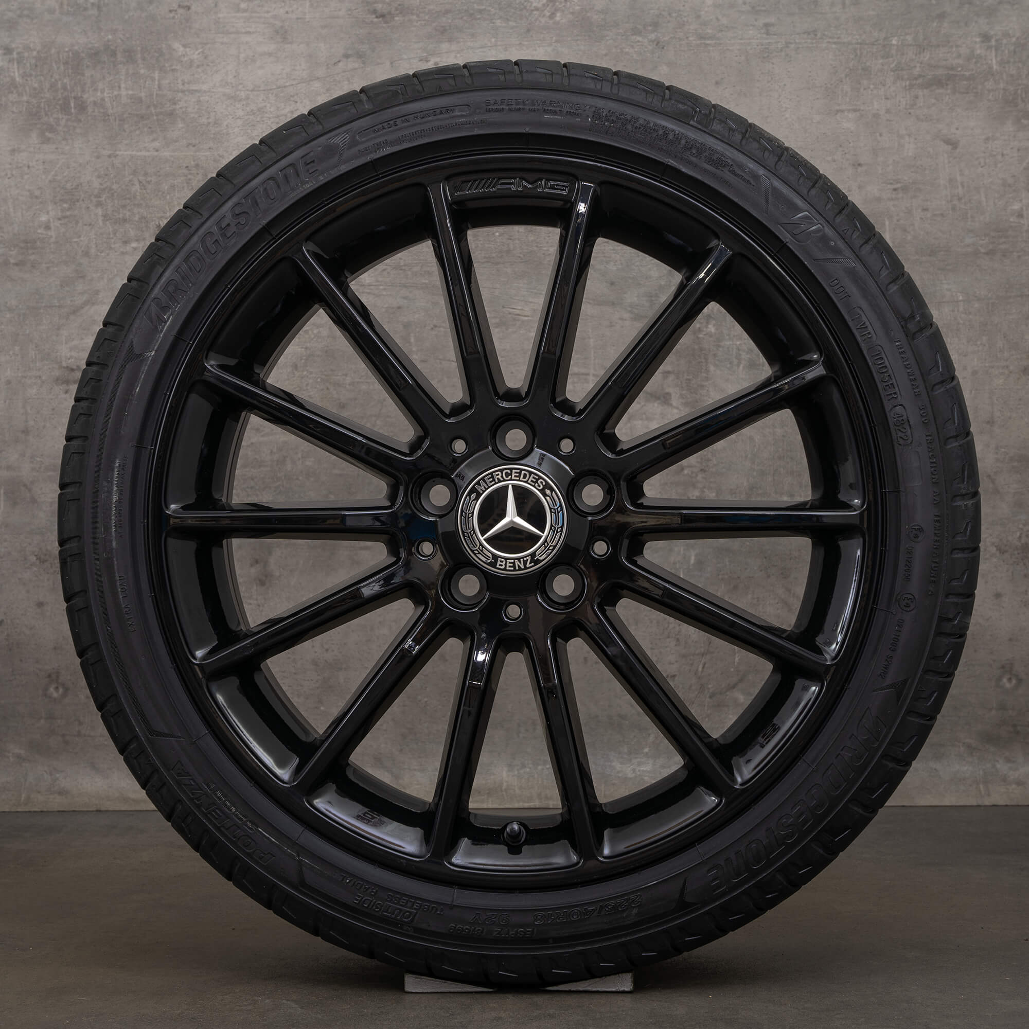 OEM AMG Mercedes Benz CLA C117 18 inch summer tires rims A1764011000