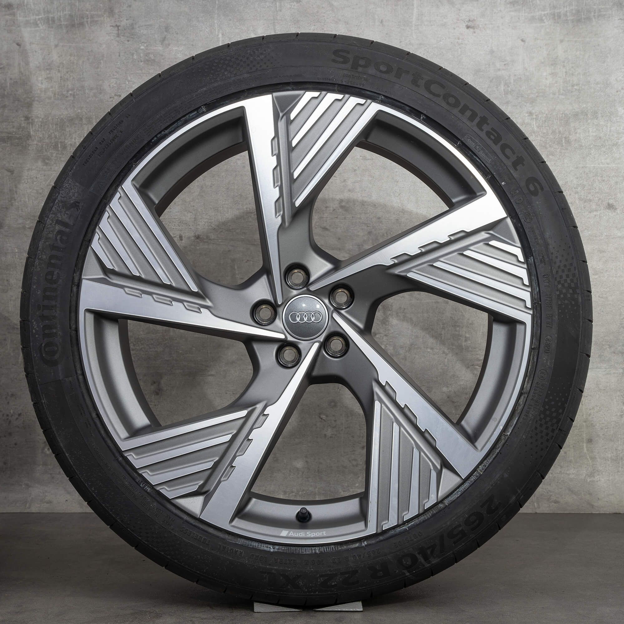 Jante Audi 22 inch e-tron GE Sportback anvelope de vară roți 4KE601025B NOU