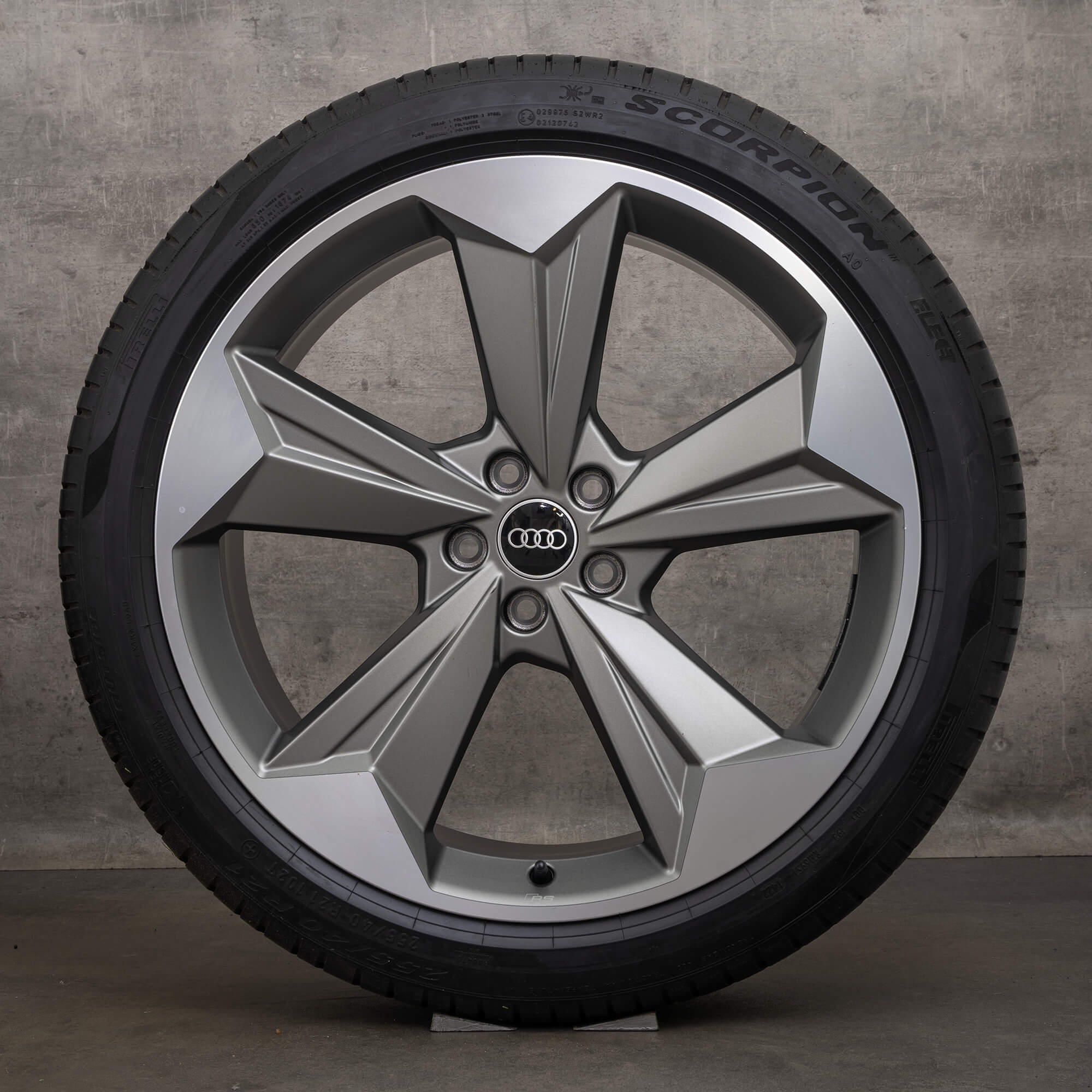 Originele Audi Q4 & Sportback SUV 21 inch velgen zomerbanden 89A601025 89A601025R Rotor Evo brons mat