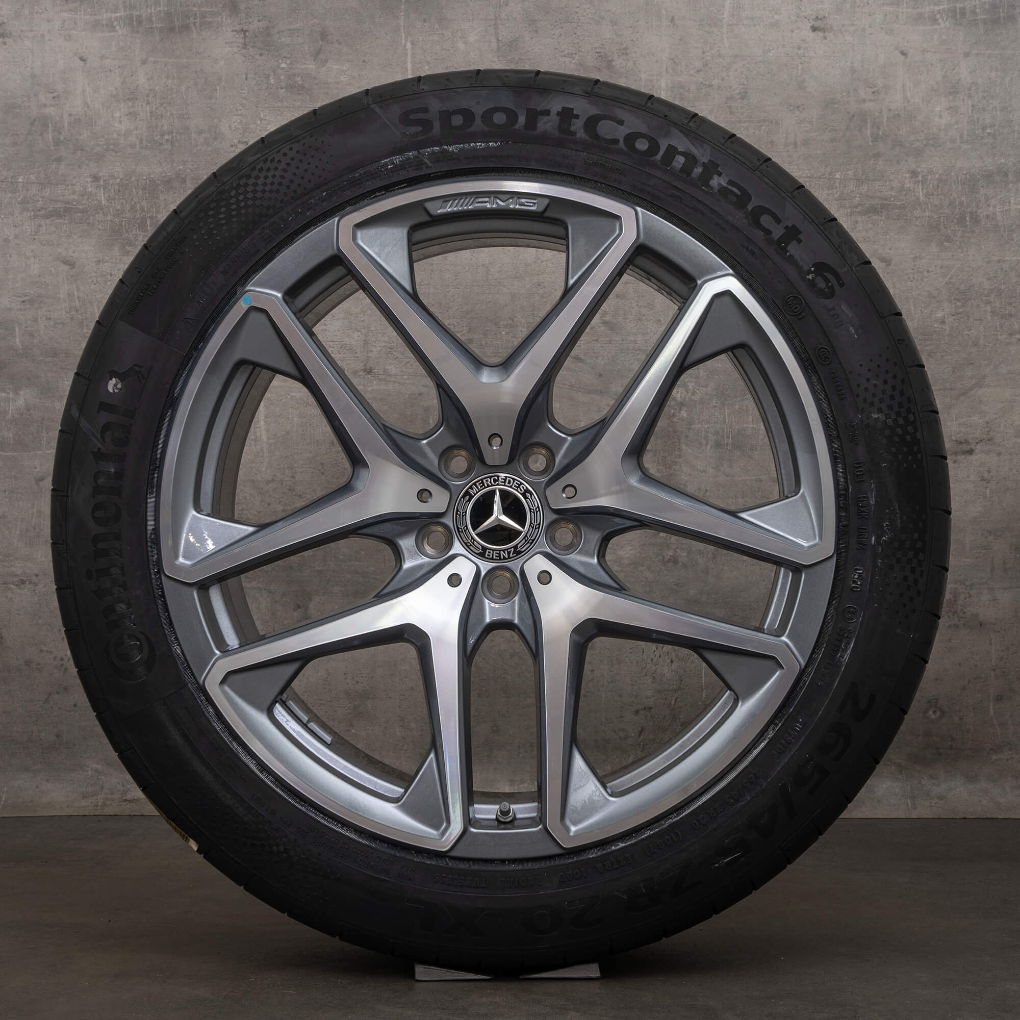 OEM Mercedes Benz GLC 63 & 63S AMG winter wheels 20 inch X253 C253 rims A2534013600 A2534013700 himalaya grey