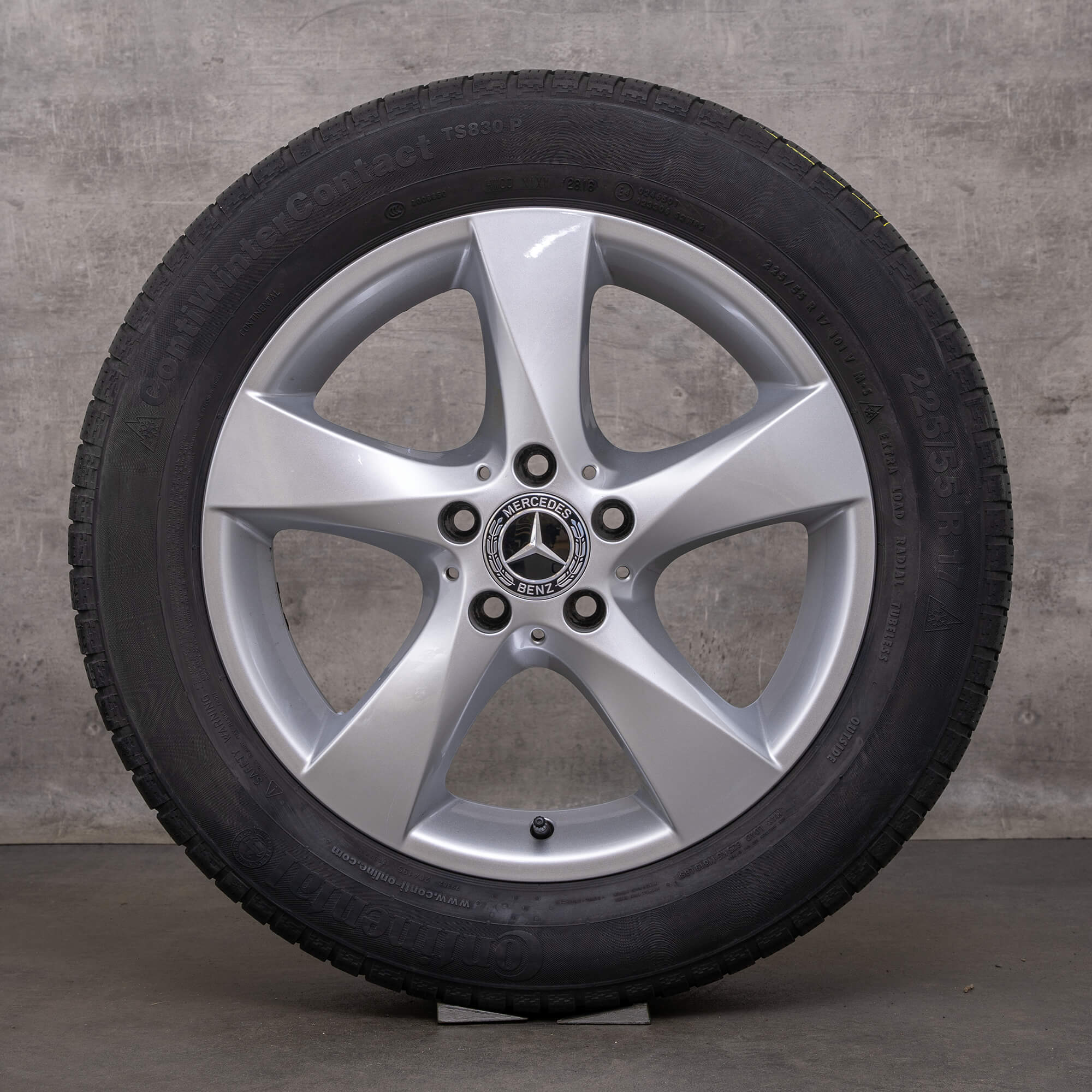 Originele Mercedes V-Klasse winterwielen 17 inch W447 Vito Viano velgen A4474012200 zilver