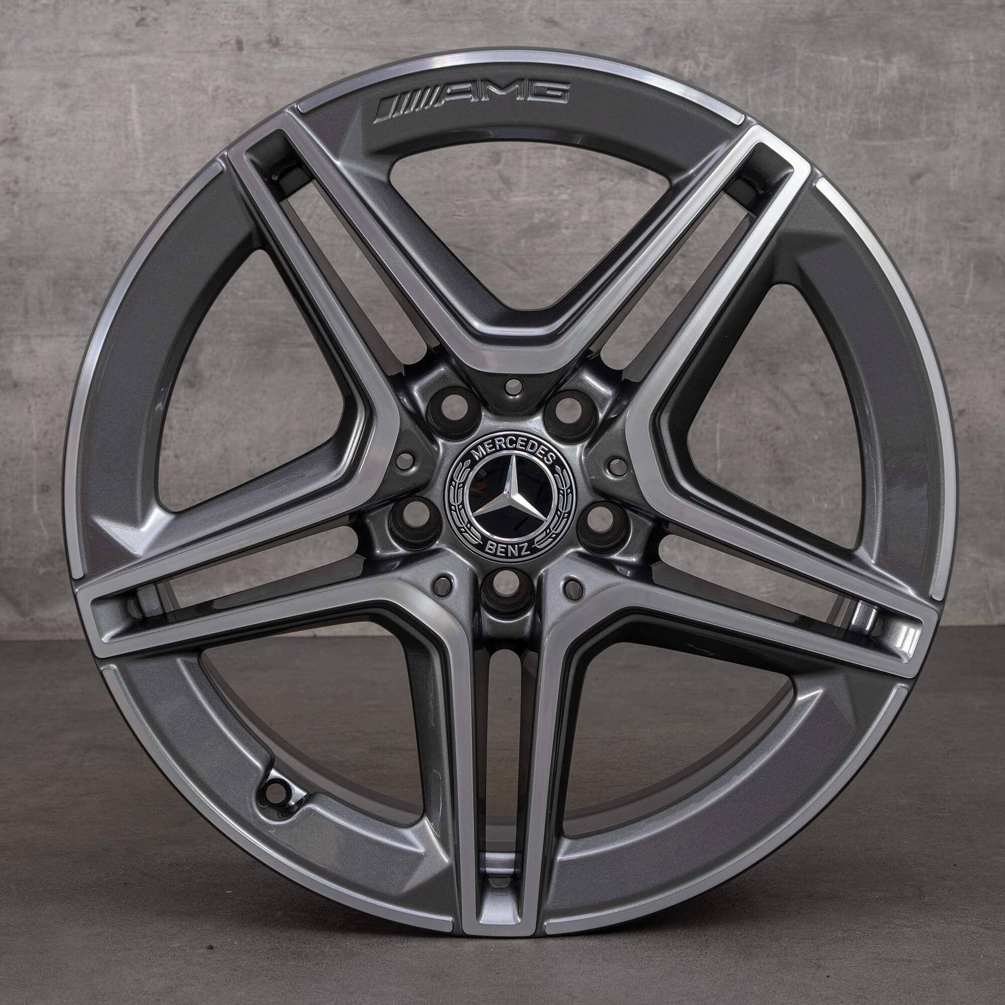 Mercedes-Benz A-Klasse A35 AMG velgen 18 inch W177 V177 A1774013800 himalayagrijs glanzend gedraaid