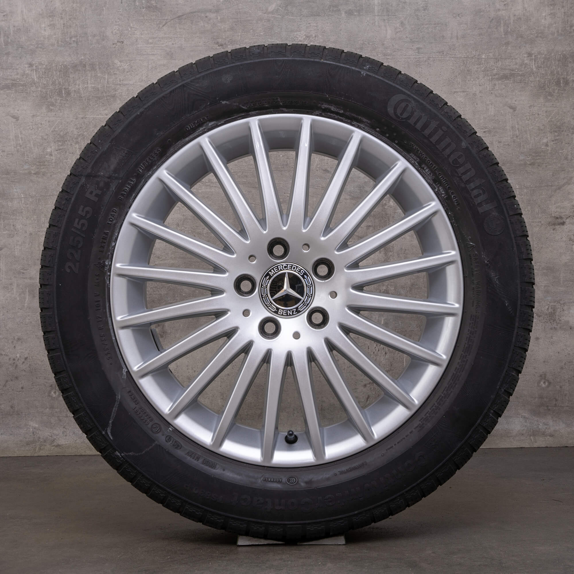 OEM Mercedes Benz V-Class winter tires 17 inch W447 Vito Viano rims A4474012300 silver