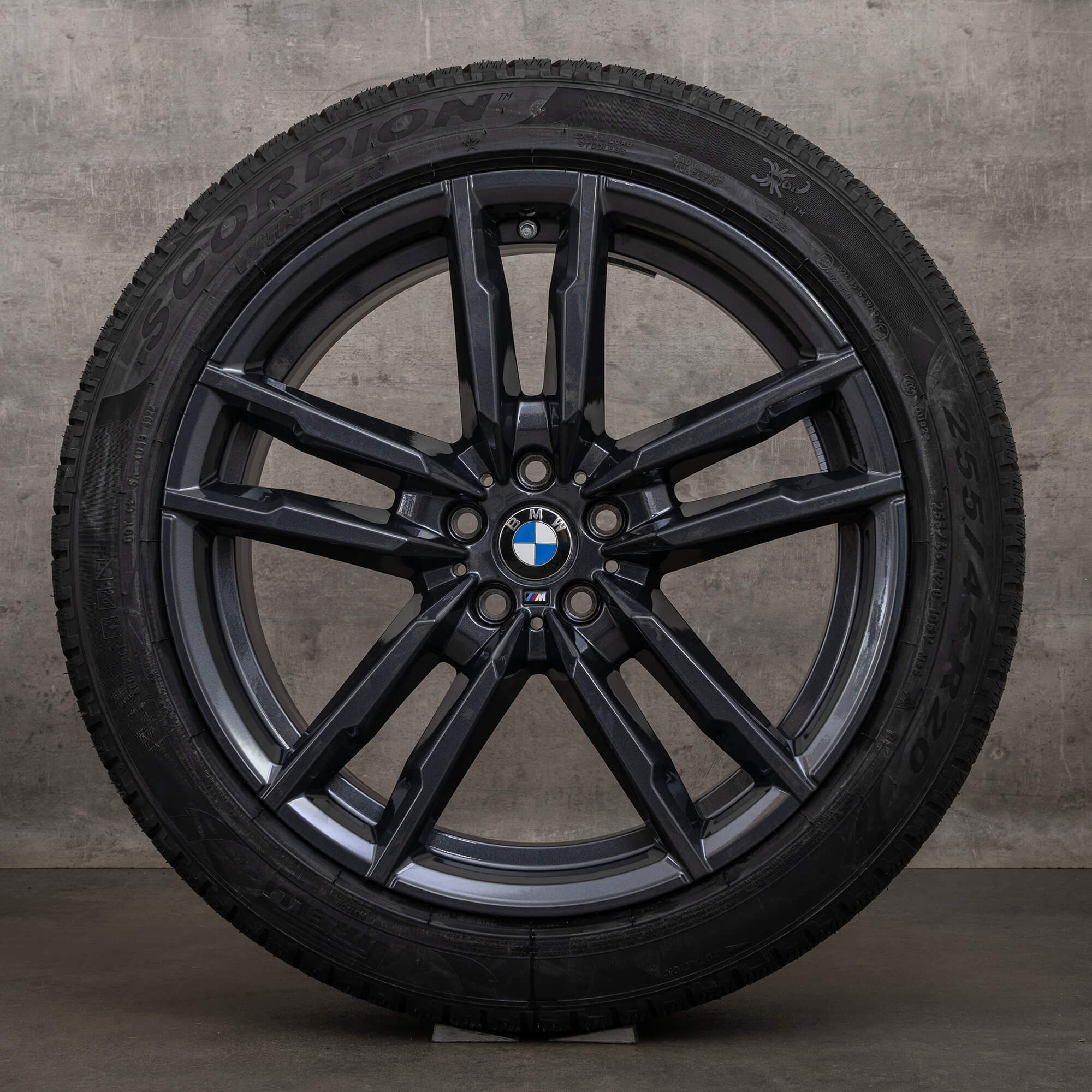 Originální zimni alu kola BMW X3M X4M 20" F97 F98 disky styling 764 M 8059718 8059724 orbit grey