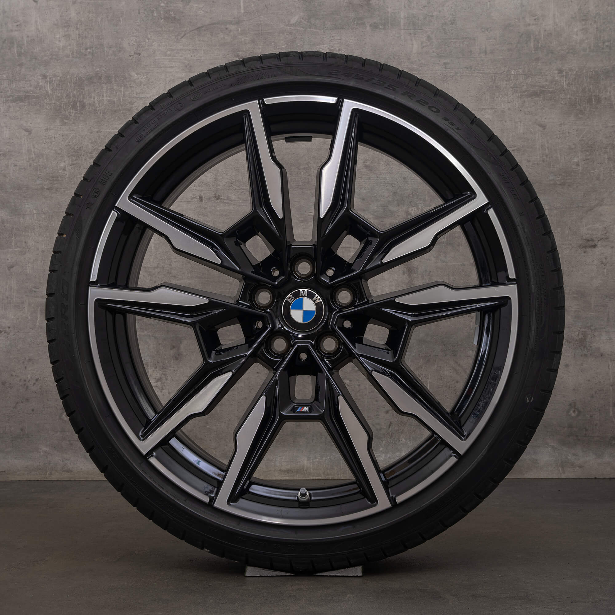 Originální BMW řady 8 ráfky 20palcová G14 G15 G16 letni alu kola 5A07086 5A07087 černý vysoký lesk