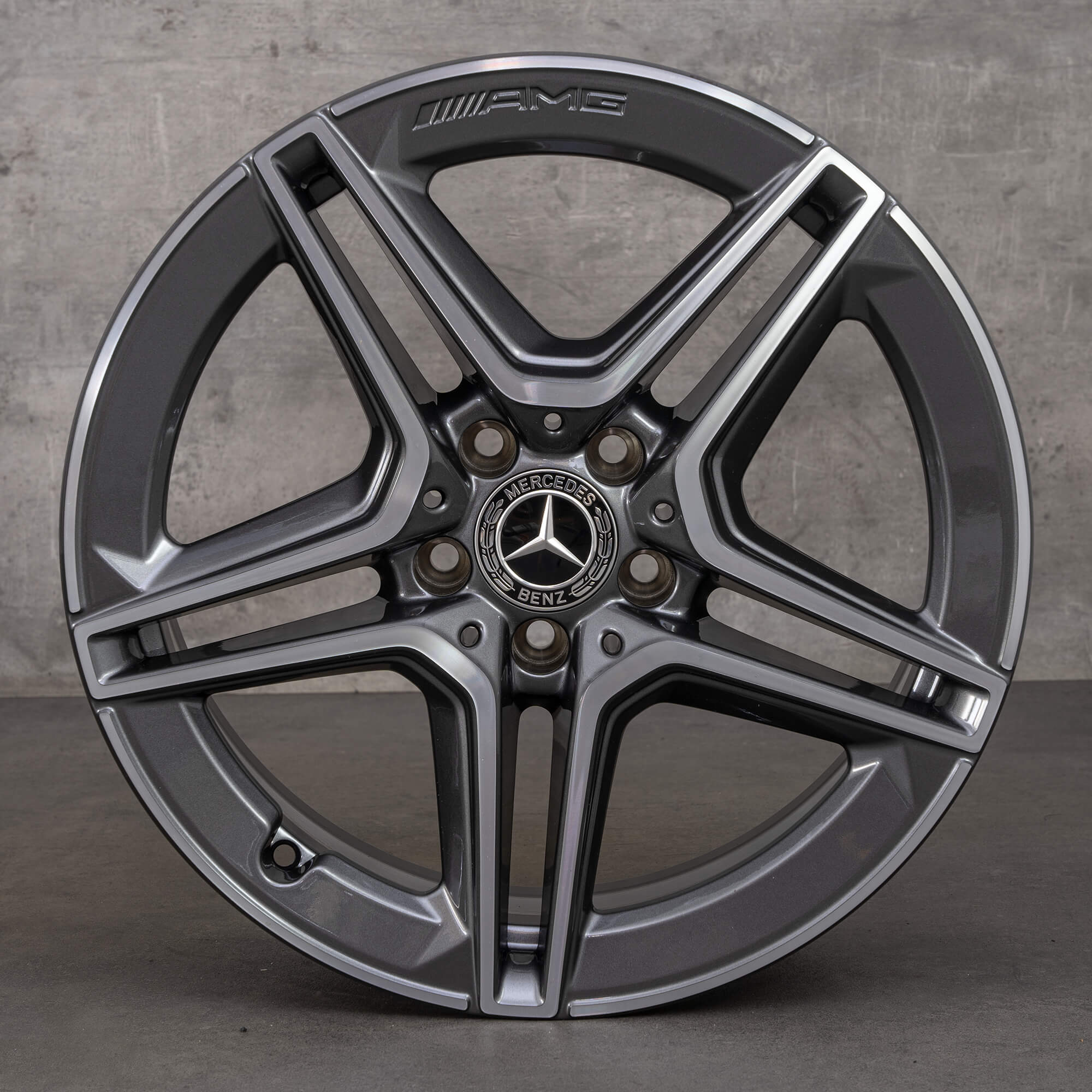 Mercedes-Benz A-Klasse A35 AMG velgen 18 inch W177 V177 A1774013800 himalayagrijs glanzend gedraaid